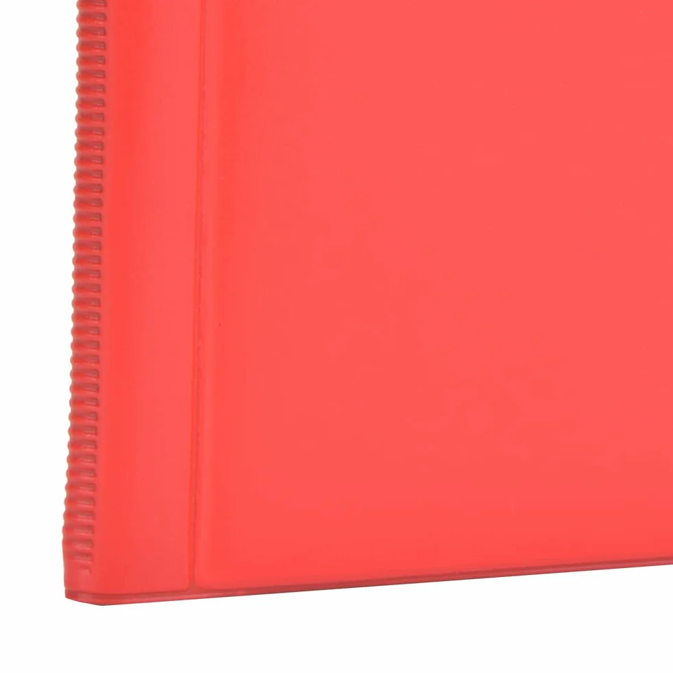 Haofy Album na Pieniądze ze 120 Kieszeniami, Etui na Monety z antypoślizgową osłoną, 10 Stron dla Kolekcjonerów, Opcje w Kolorze Czerwonym i Niebieskim (czerwony)