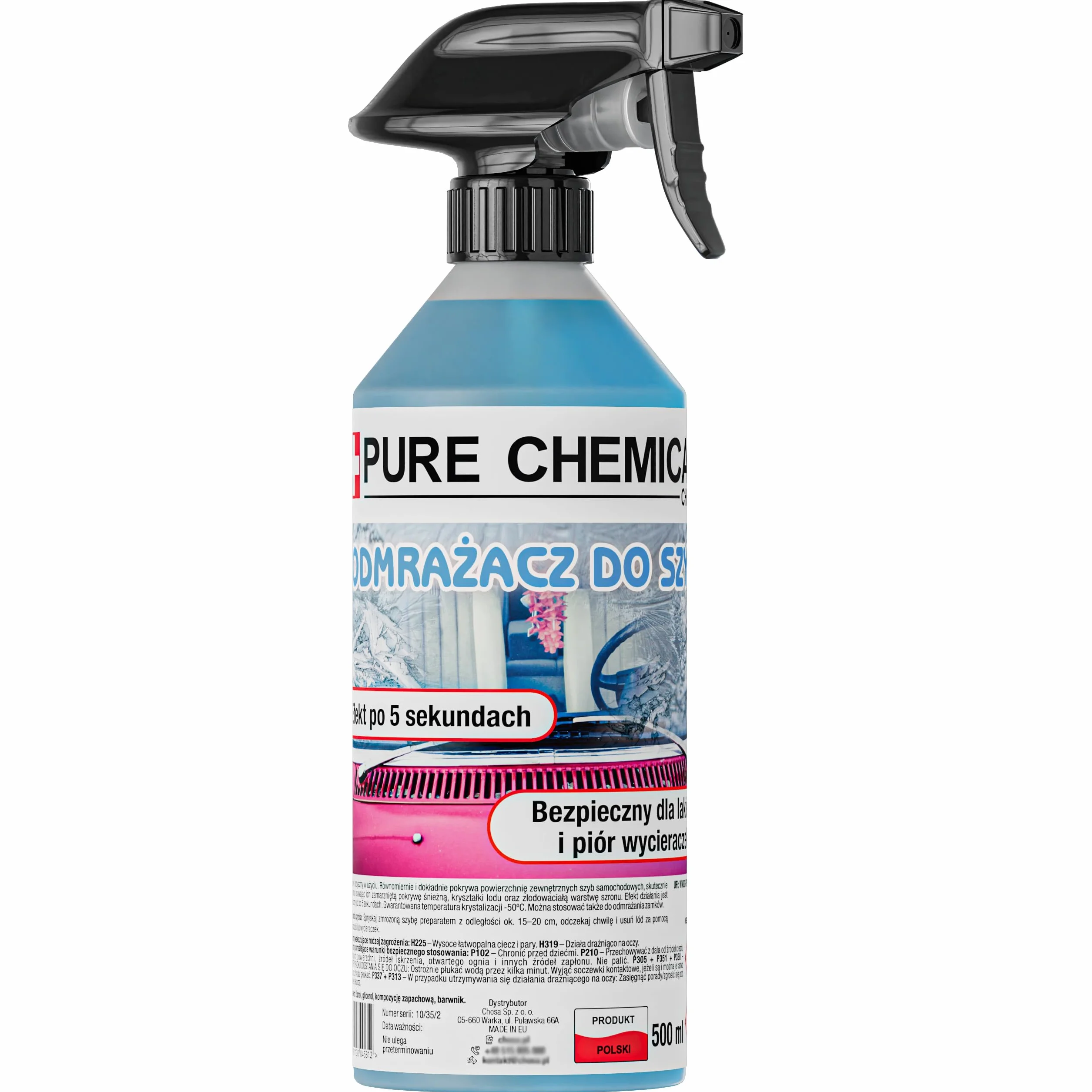 PURE CHEMICAL Odmrażacz Do Szyb Mocny Pure Chemical -40°C (0,5L)