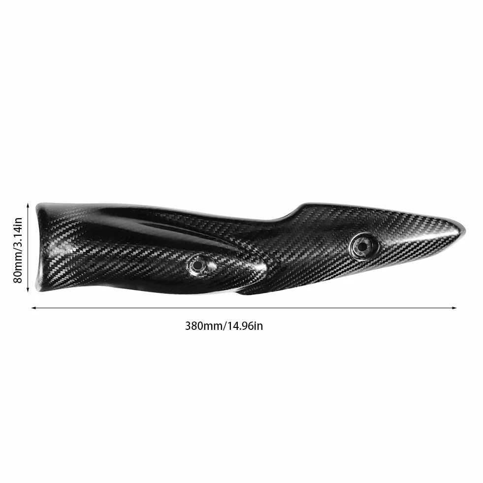 Osłona Termiczna Wydechu Motocykla, Układ Wydechowy Motocykla Rura Z Włókna Węglowego Osłona Termiczna Osłona Tłumika Pasuje Do Kawasaki Z900 17-19