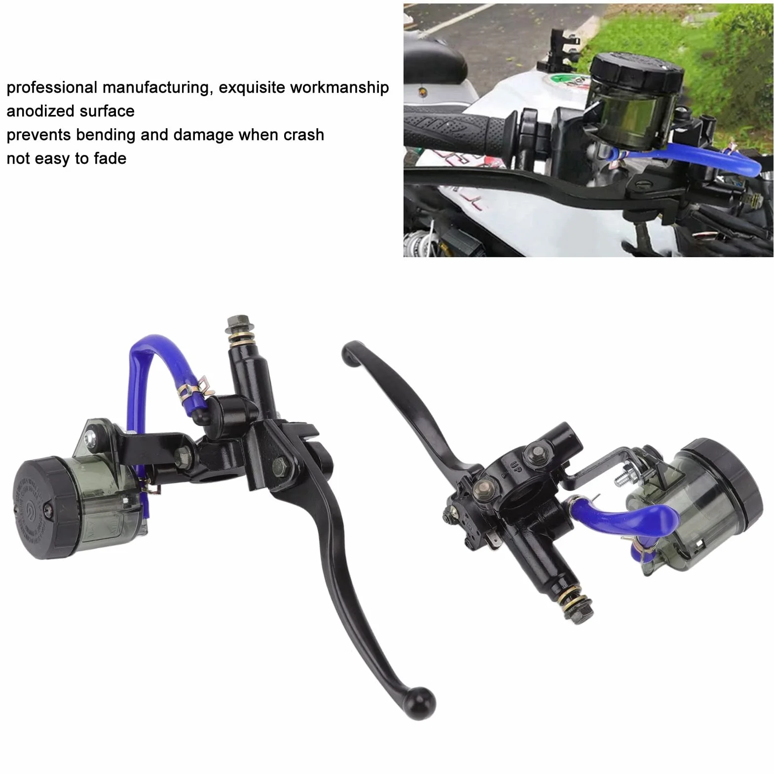 Yctze 1 para Cylinder Hamulca Głównego Dźwignia Sprzęgła Motorcyc Powersports Dźwignie Hamulca Dźwignie Hamulca Dźwignia Cylindra Hamulca Motocykla Pompa Hamulcowa Motocykla Le