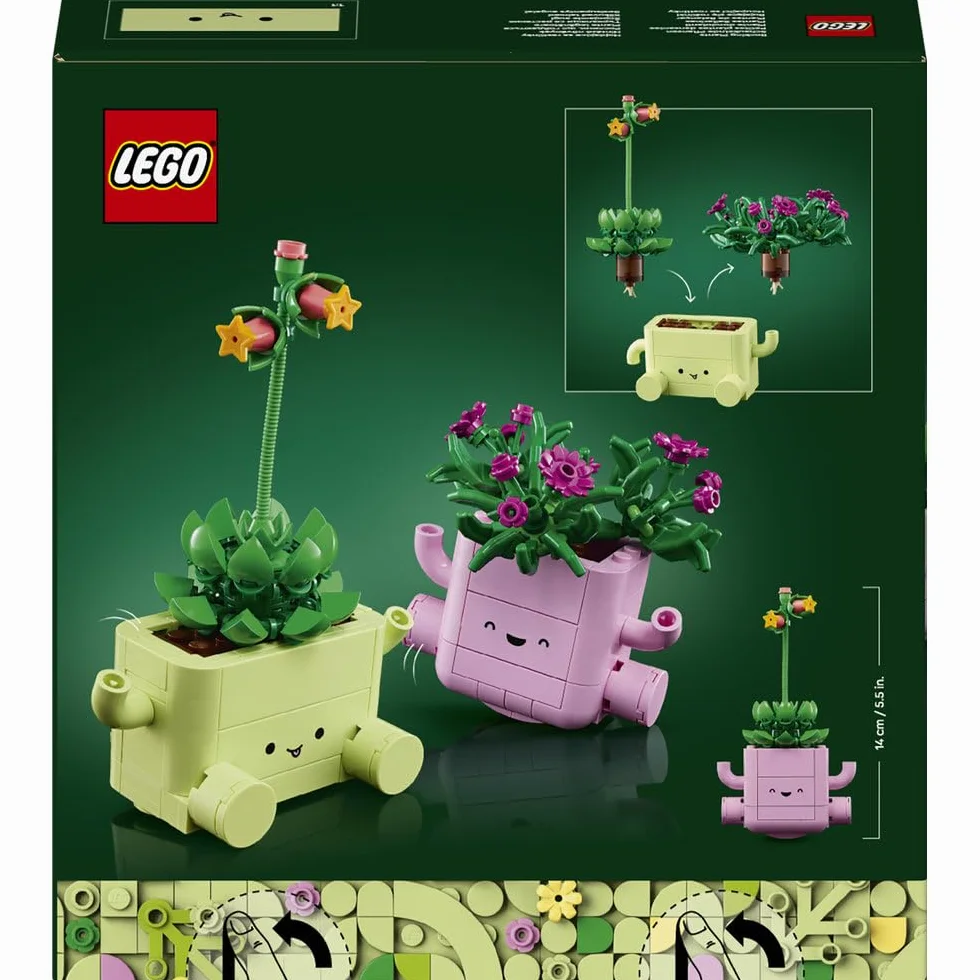 LEGO Botanicals Bujające się roślinki, zestaw konstrukcyjny dla dzieci, roślinna dekoracja, kwiatowa ozdoba na biurko lub półkę, pomysł na prezent dla dziewczynki i chłopca w wieku od 9 lat 11506