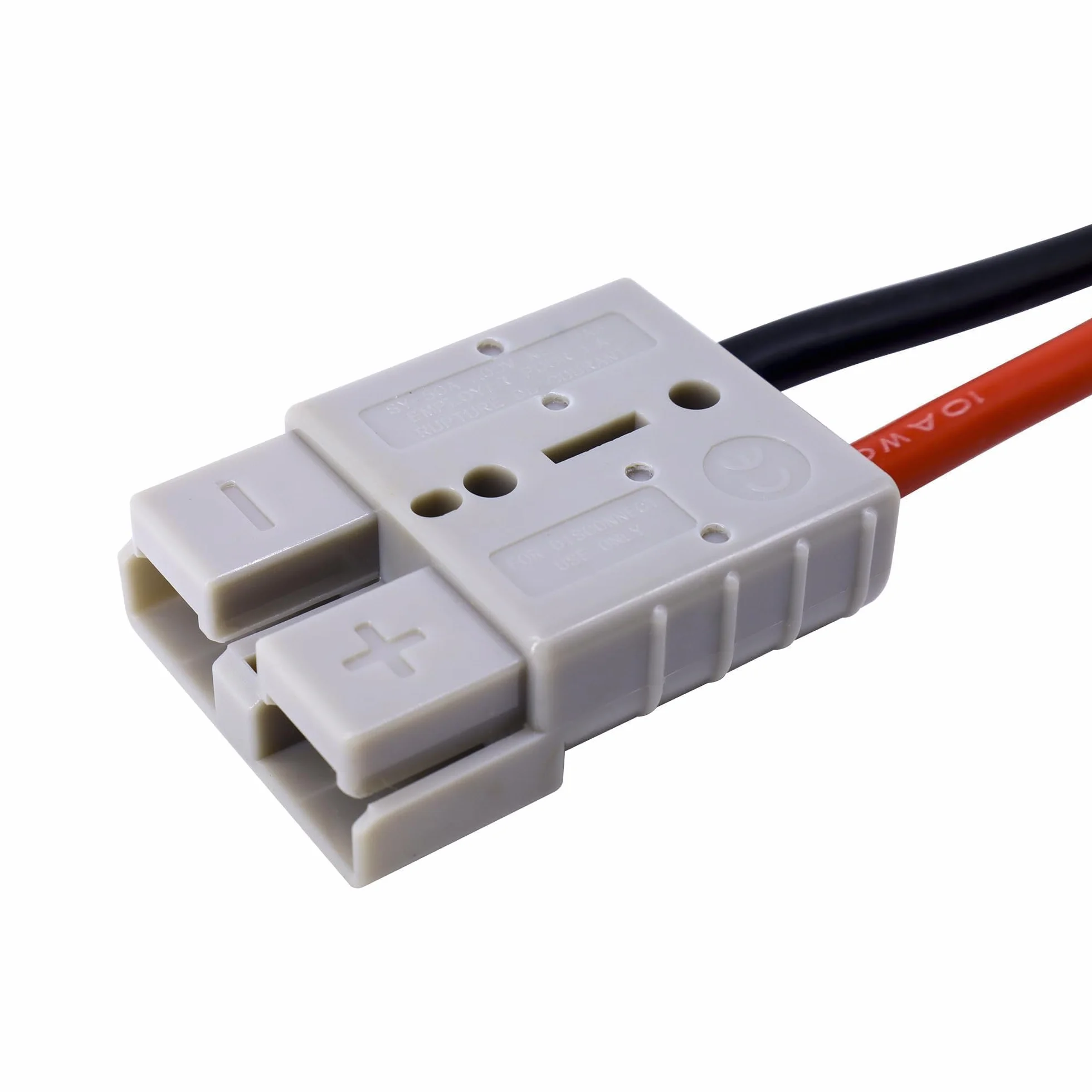 Anderson Złącze akumulatorowe 50 A 600 V O-Ring 10 AWG 50 cm do wózków widłowych