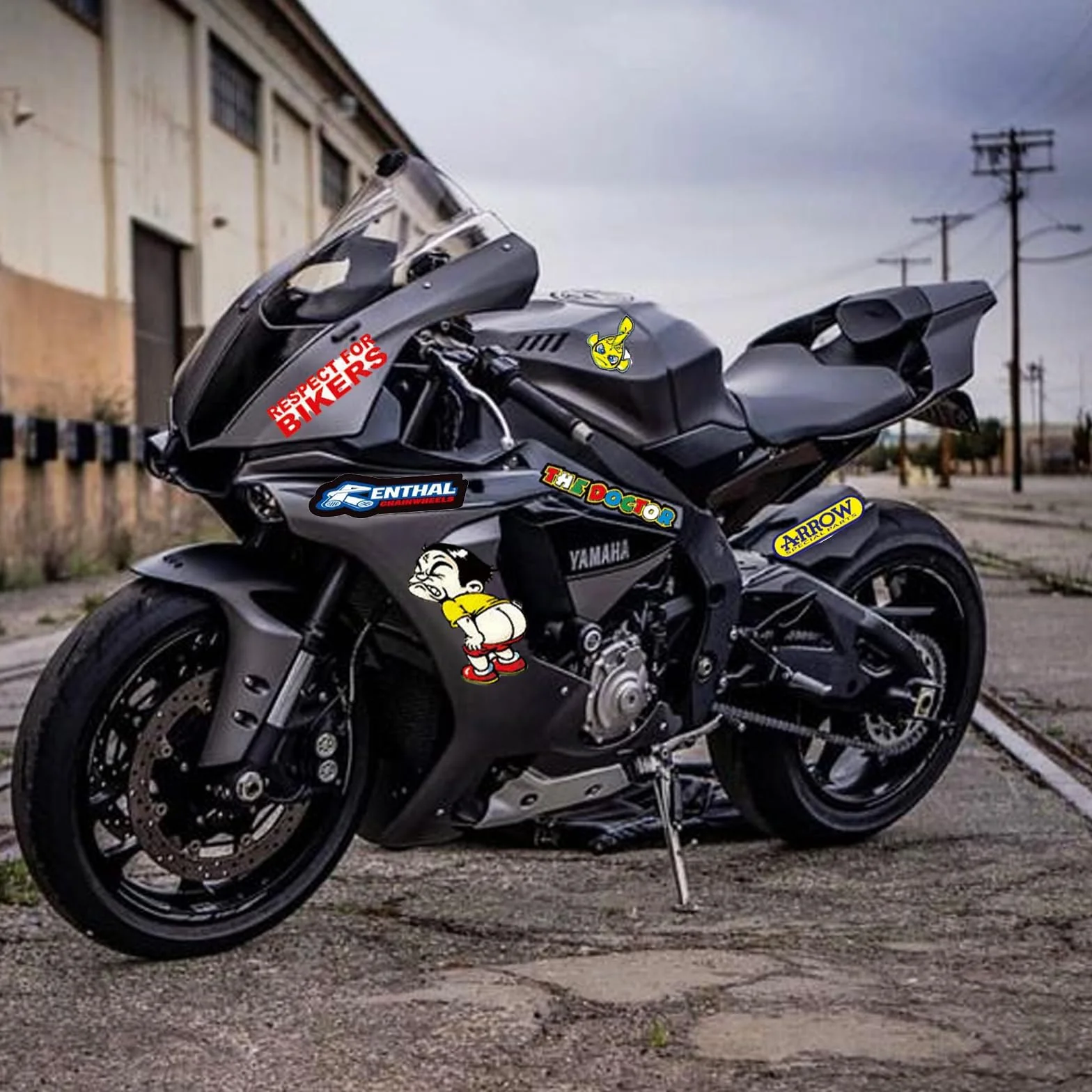 Naklejki na motocykl 3 sztuki DabbOo zestaw tuningowy na samochód i kask