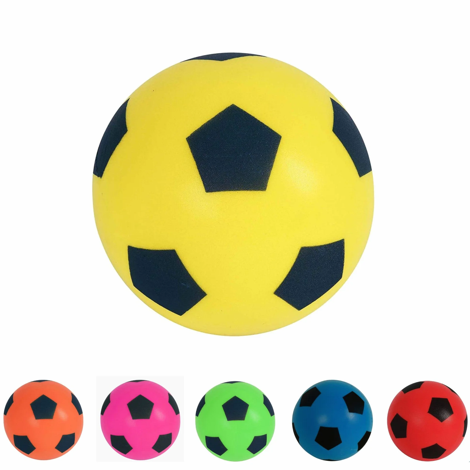 HTI Fun Sport Piłka nożna 20 cm, do użytku wewnątrz i na zewnątrz, miękka gąbka, piłka nożna, graj w wiele gier dla godzin zabawy, odpowiednia dla dorosłych, chłopców i dziewcząt w każdym wieku (19,4