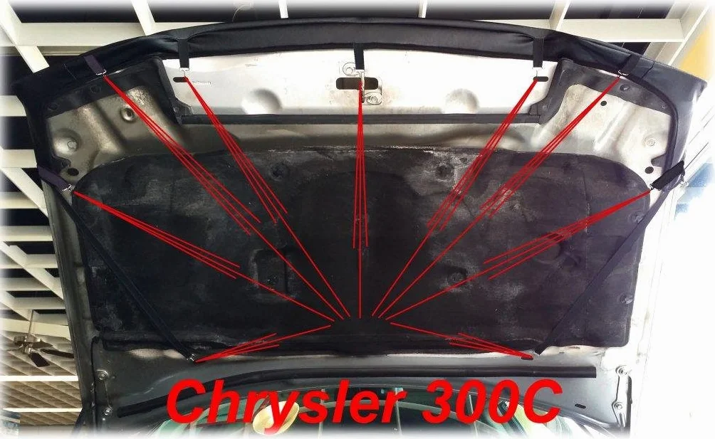 Kapbra Biustonosz Samochodowy Chrysler 300C 2004-2010 Ochrona Przed Uderzeniami Kamieni Bonnet Bra