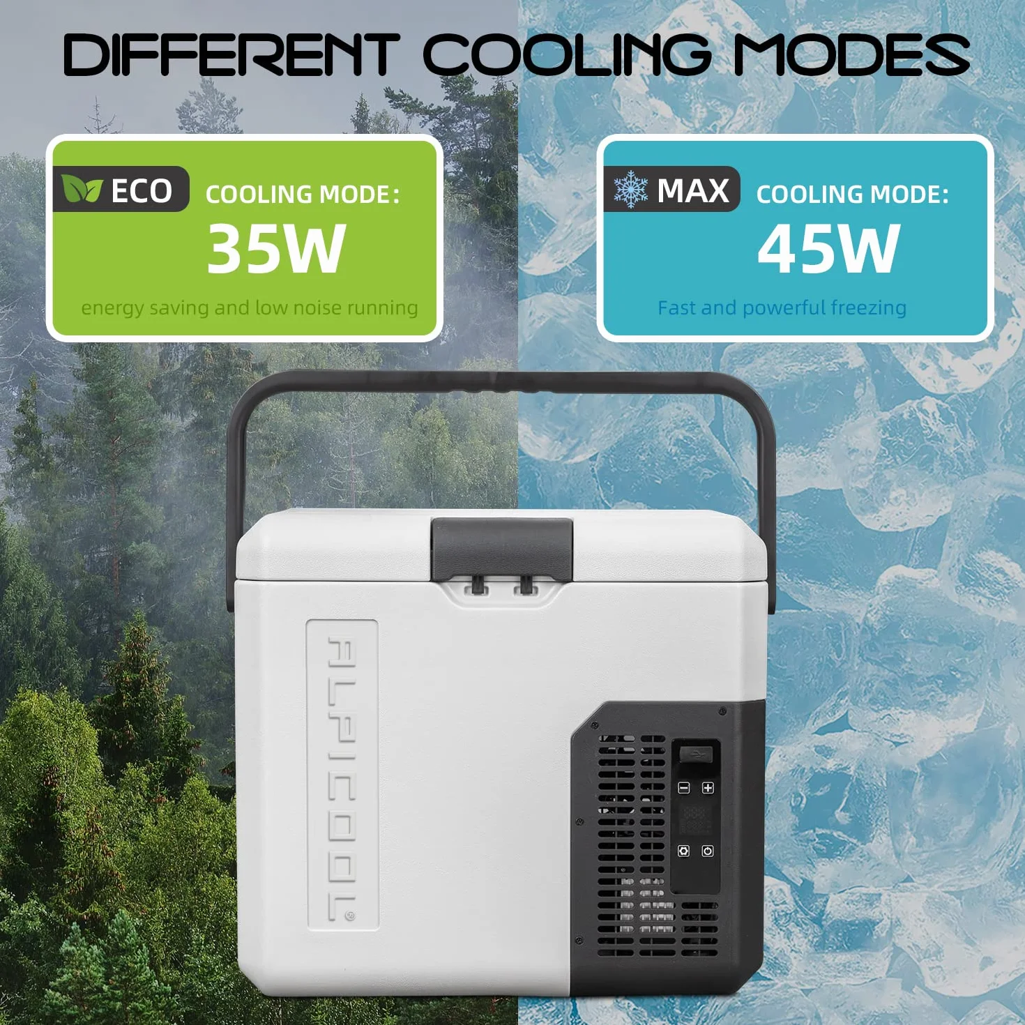 Alpicool P18 Lodówko-zamrażarka turystyczna 18 l, 12/24 V, przenośna lodówka -20 do 20℃