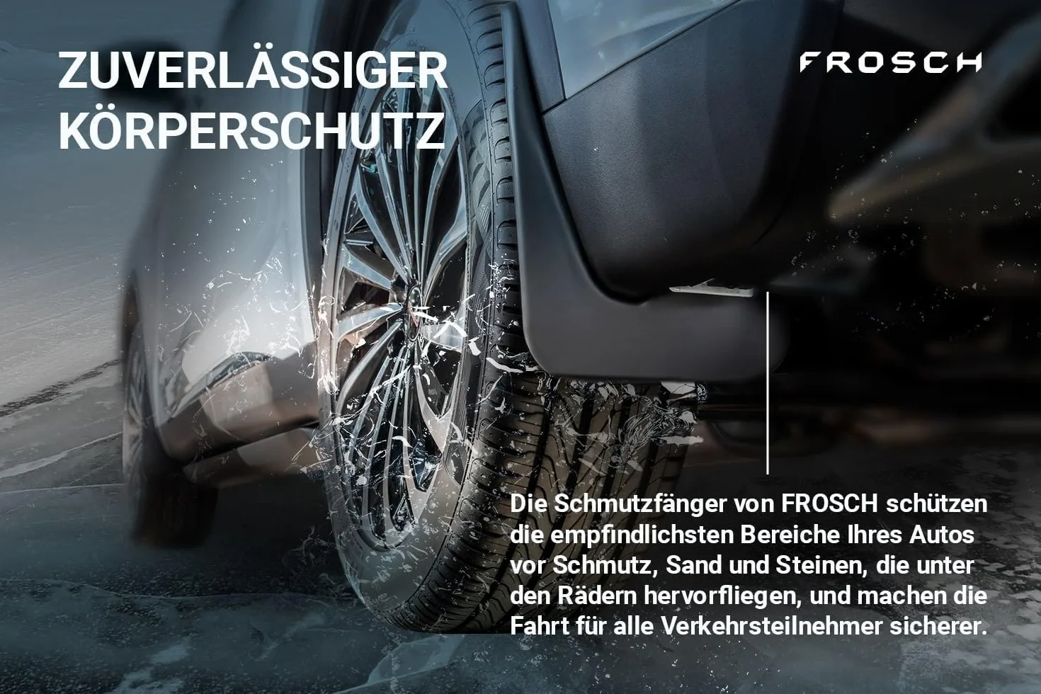 Fartuchy błotne przednie FROSCH pasujące do KIA Ceed, 2012-2015, hatchBack 2-częściowy