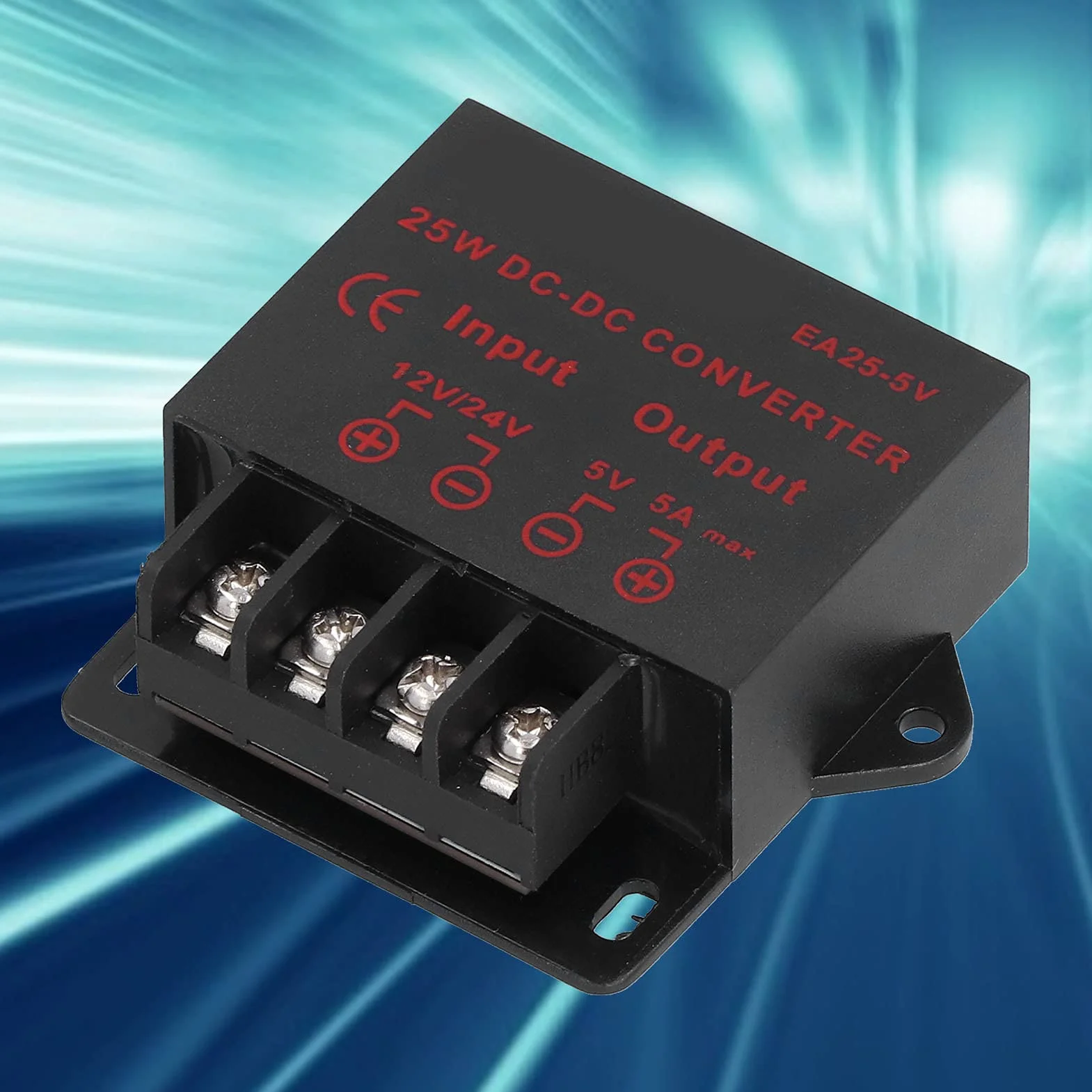 EA25-5V 12V do 5V 5A Zasilacz Samochodowy LED 25W Moduł DC 24V Spadek 5V Zmodyfikowany Samochód Moduł Transformatora Zasilającego