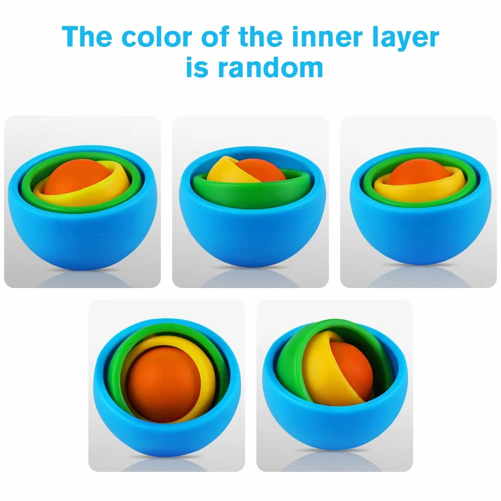 Ainiv Fidget Spinner, zabawka 3D, obrotowa kostka, obrotowa kostka, fidget spinner, zabawka sensoryczna do gier interaktywnych