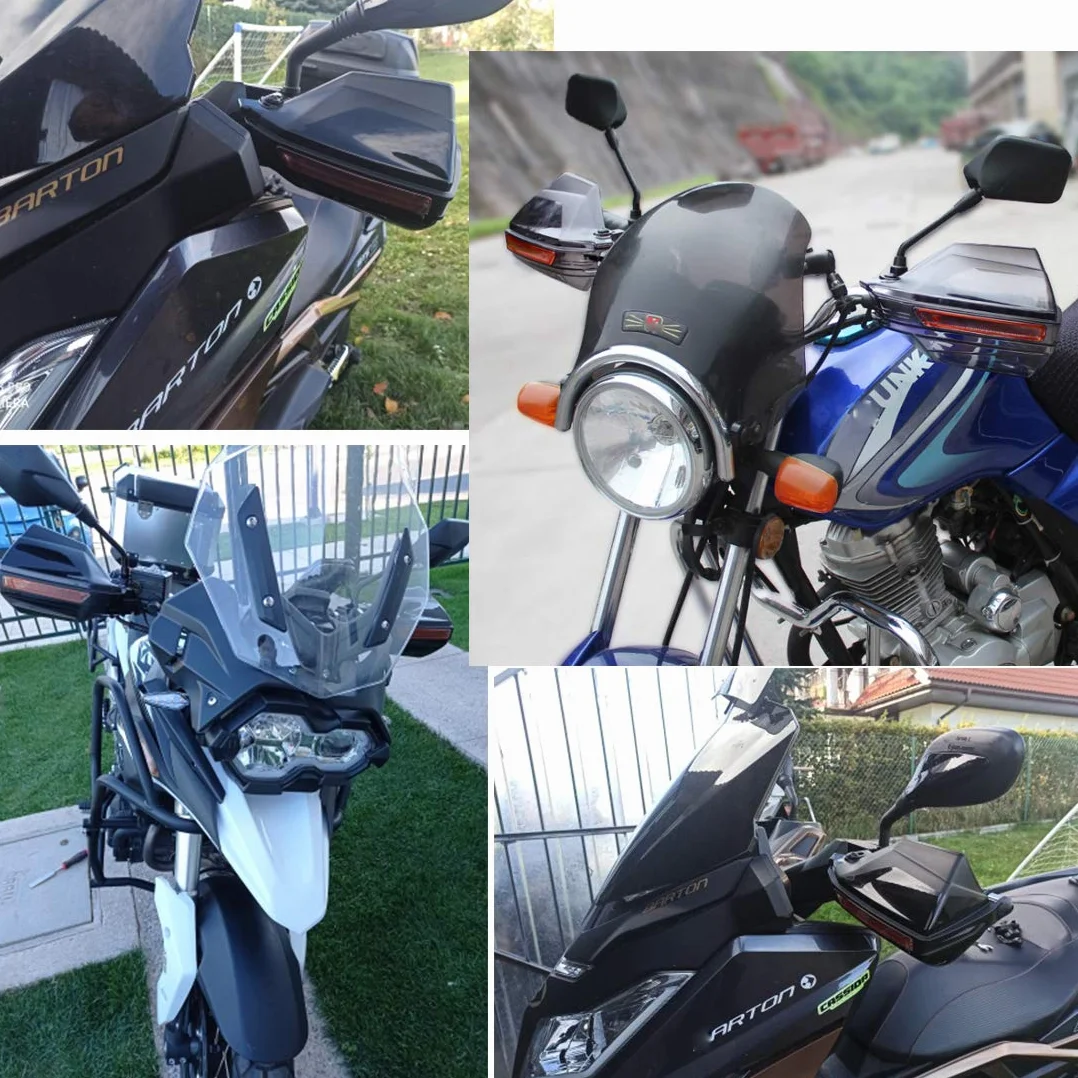 Osłona uchwytu motocykla, czarna, tworzywo sztuczne PP, motocykl, motocros, skuter, osłona kierownicy (Styl A)