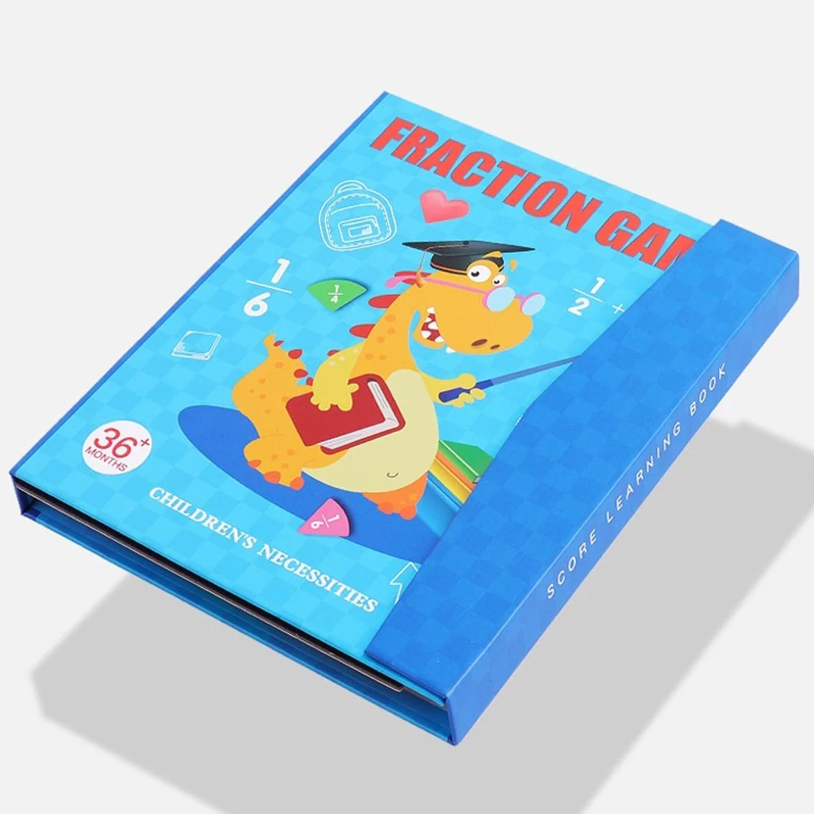 Math Toy Fraction, gra z liczeniami łamania, matematyka, zabawka edukacyjna, arytmetyczna zabawka do nauki, zabawka motoryczna, zabawka matematyczna, płytki i koła frakcyjne