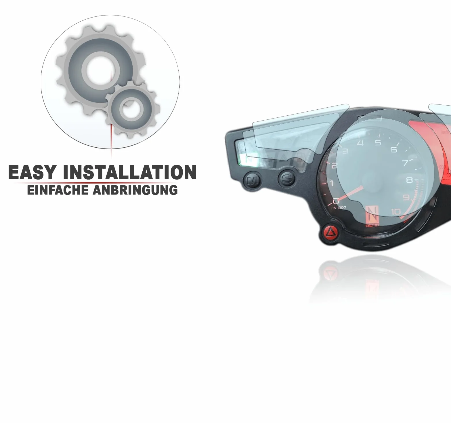 Folia ochronna na wyświetlacz tachografu Husqvarna Nuda 900 R Ultra Clear Anti Glare