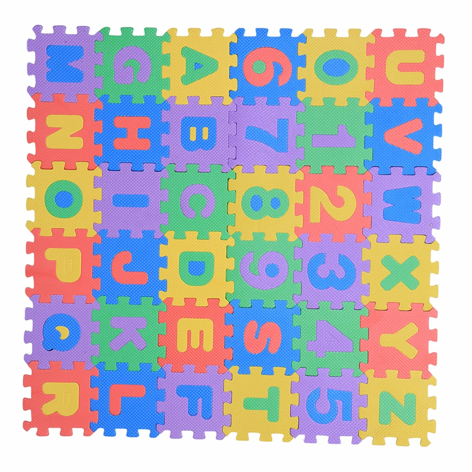 36-częściowa mata do zabawy z miękkiej pianki EVA, cyfry, litery, puzzle, maty do zabawy, wykładziny podłogowe, maty kwadratowe, maty do zabawy dla niemowląt i