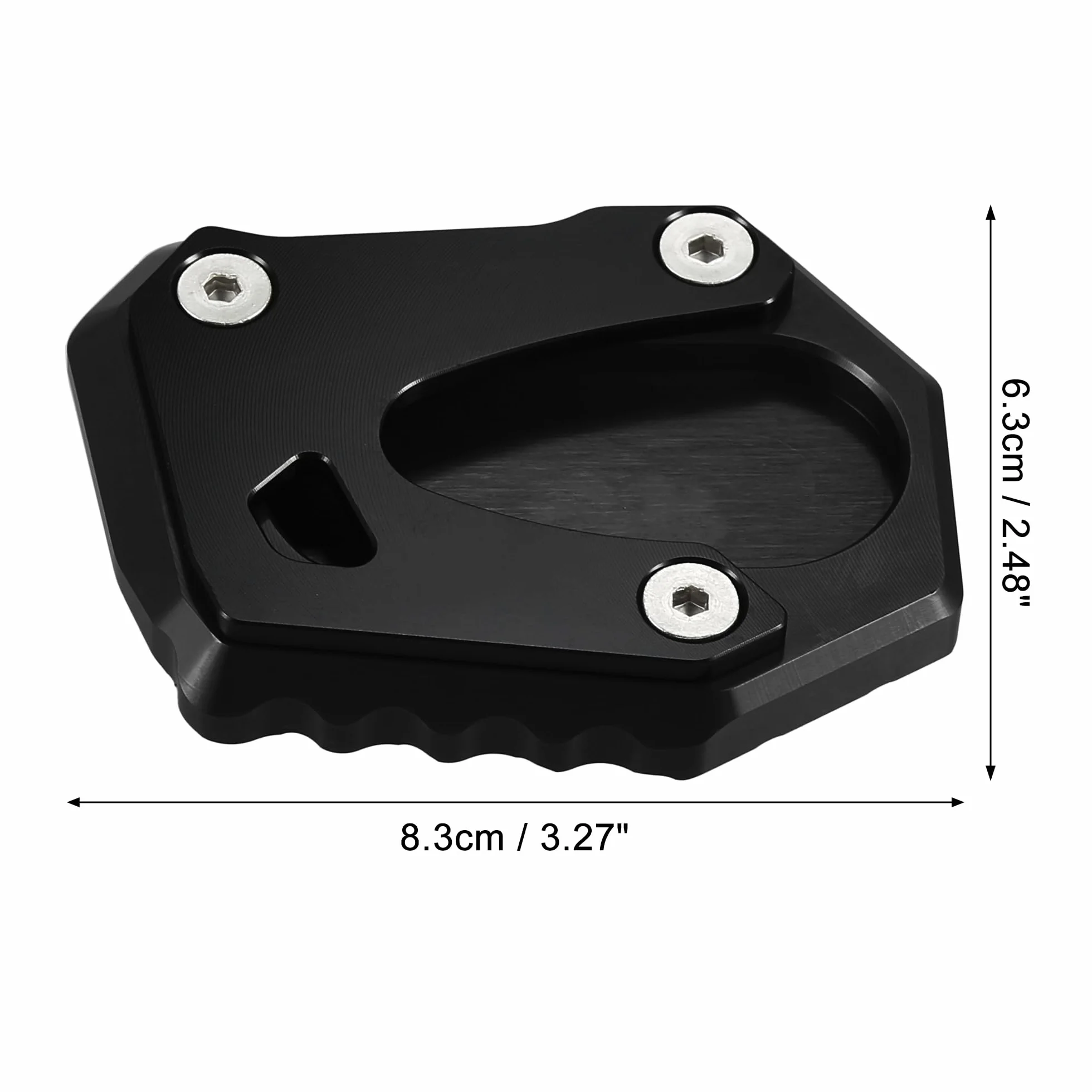 QUARKZMAN 1 x zestaw podkładek bocznych motocykla w kolorze czarnym do Honda Monkey 125