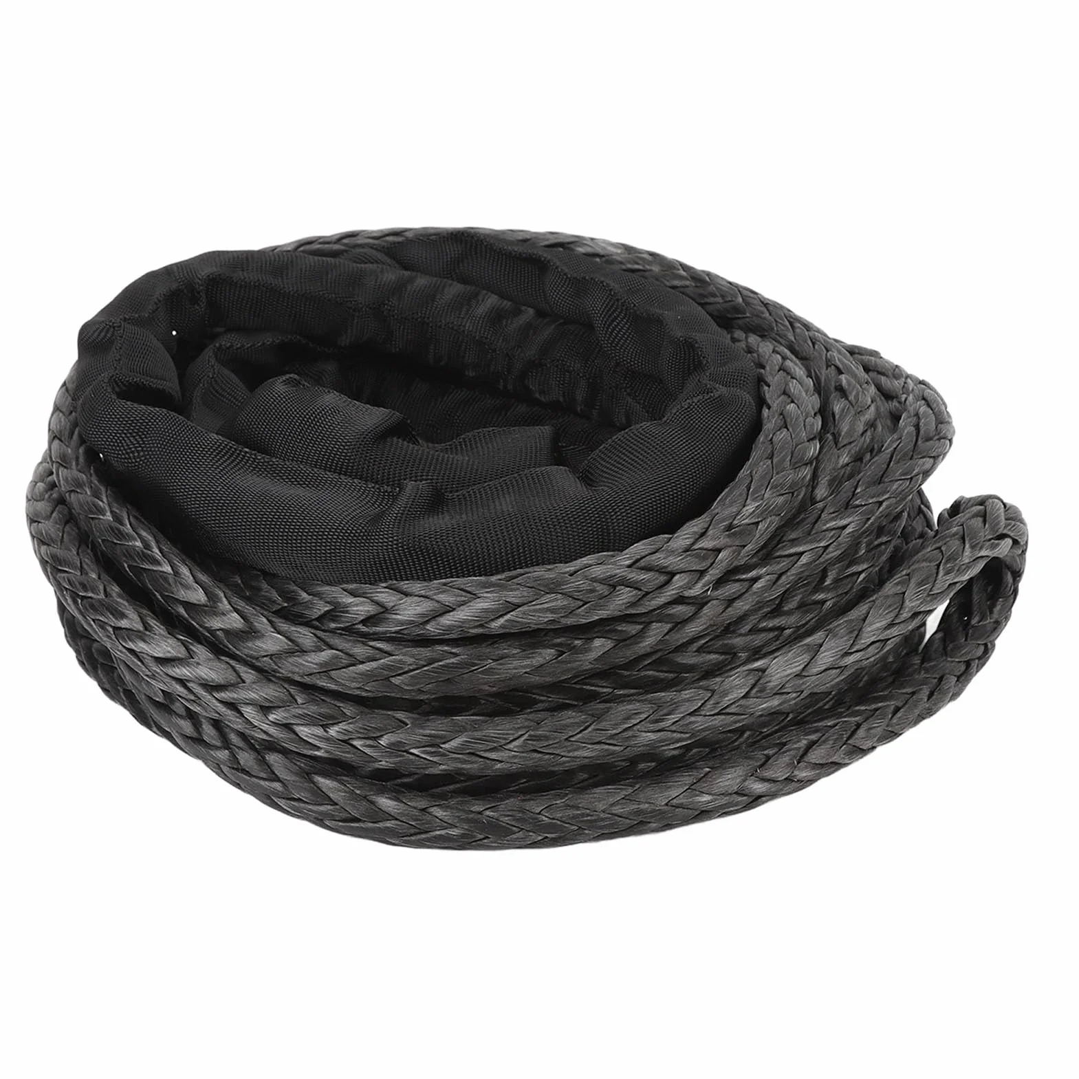 VGEBY Lina Wciągarki Syntetyczna Lina Przedłużająca wciągarkę 12 Mm 26455lbs UHMWPE do ATV UTV SUV Truck Recovery Off Road Holowanie Elastyczna Obsługa Odporność na ścieranie (9 m/29,52 stopy)