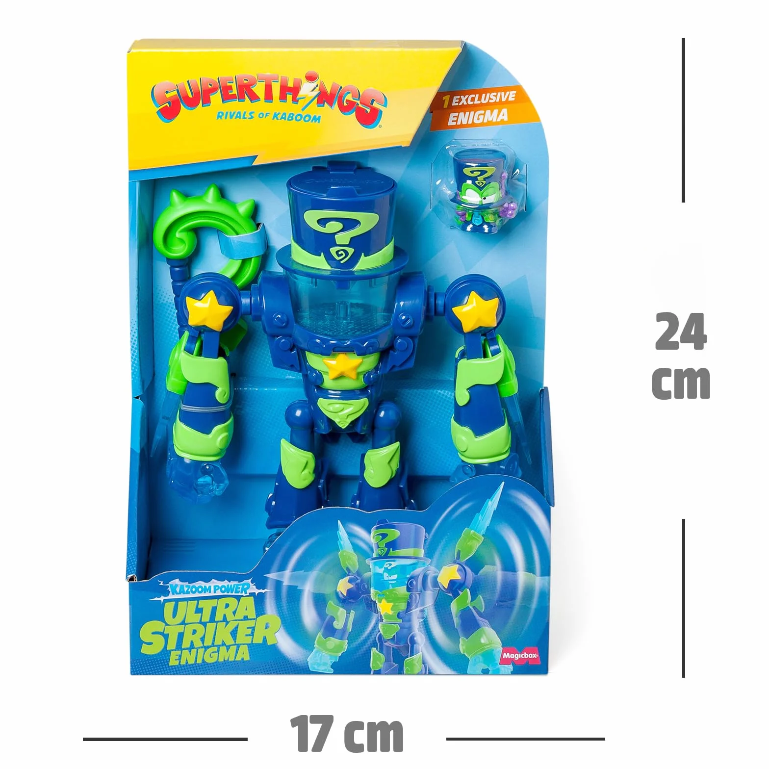SUPERTHINGS - Ultra Striker Enigma. SuperThings Kazoom Power Ultra Striker Robot Ultra Striker - Zawiera 1 x Ultra Striker Robot, 1 ekskluzywną Enigmę, 1 x Akcesorium