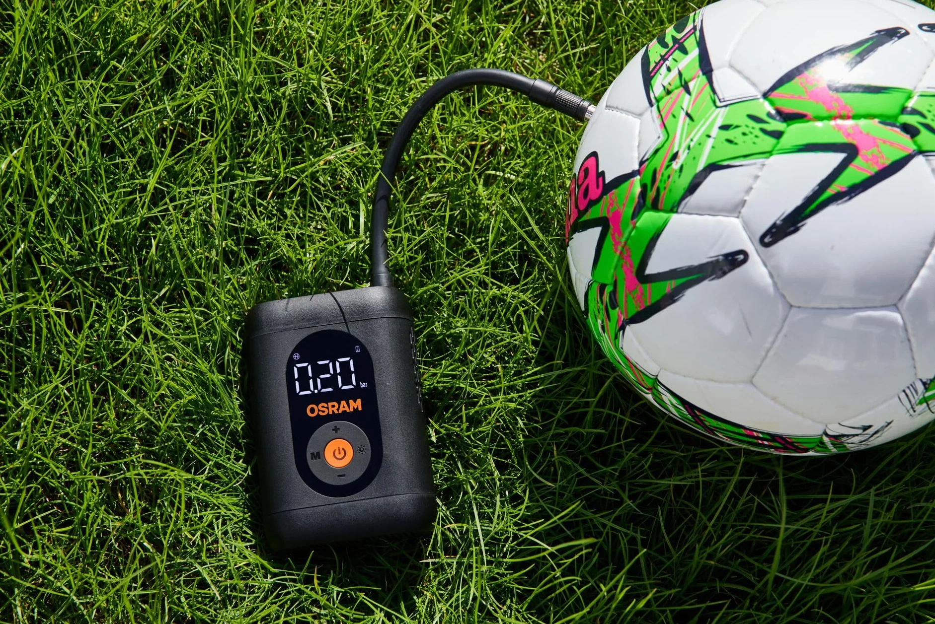 OSRAM TYREinflate 1600 ESSENTIAL bezprzewodowa cyfrowa pompka do opon 20 cm