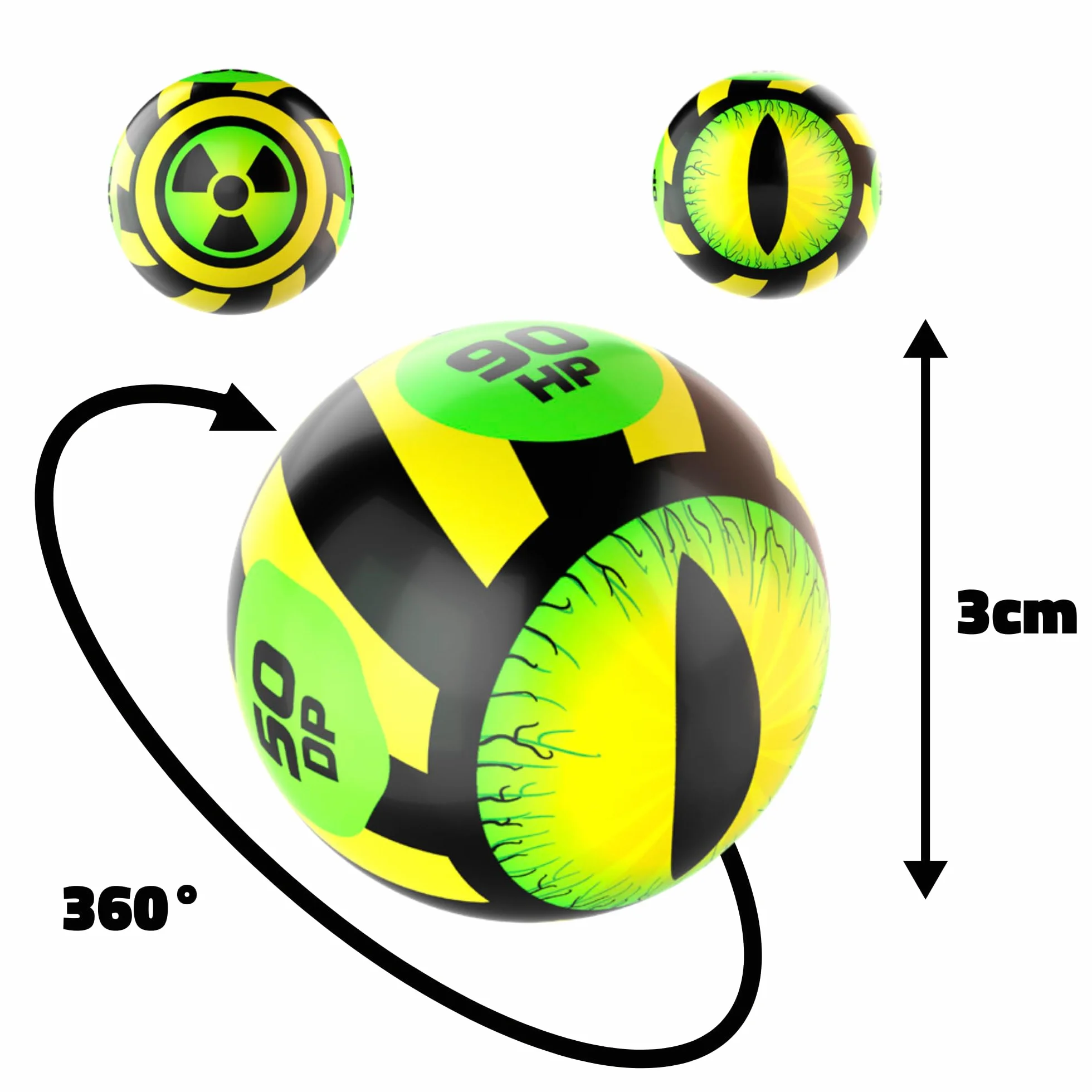Freak Marbles Totem Pack B, 6 kolorowych kulek z jego projektami w grze, z czego 1 to Rzadkie. Zbieraj, baw się i udostępniaj dzieci w wieku od 4 lat