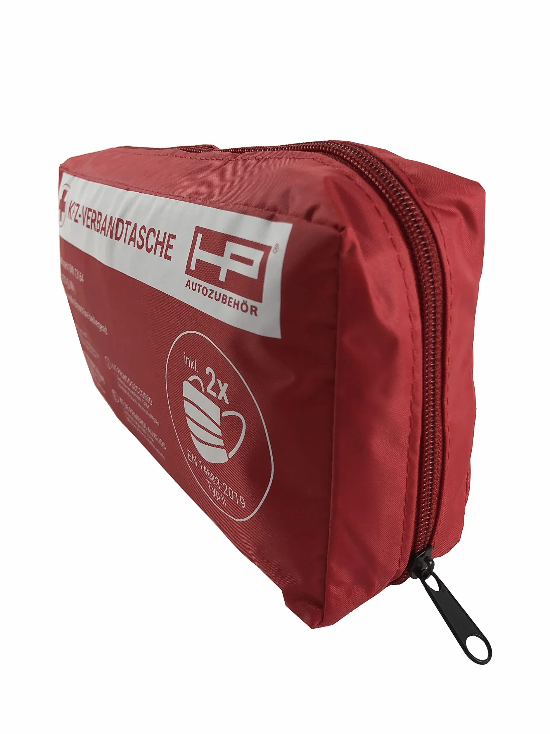 HP Autozubehör 10049 apteczka samochodowa 2022 nowa apteczka pierwszej pomocy, zestaw awaryjny do samochodu, DIN 13164:2022, First Aid Kit czerwona