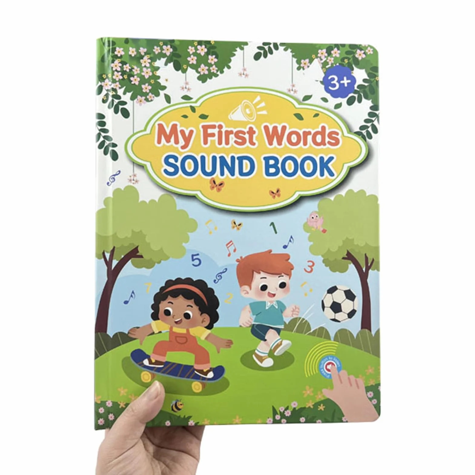 First English Words Book Sound, Interactive Talking Learning Book, Educational Speaking Books, Vocabulary Builder for Kids, , Preschoolers, Boys, Girls, 7.8x10.55 Inches