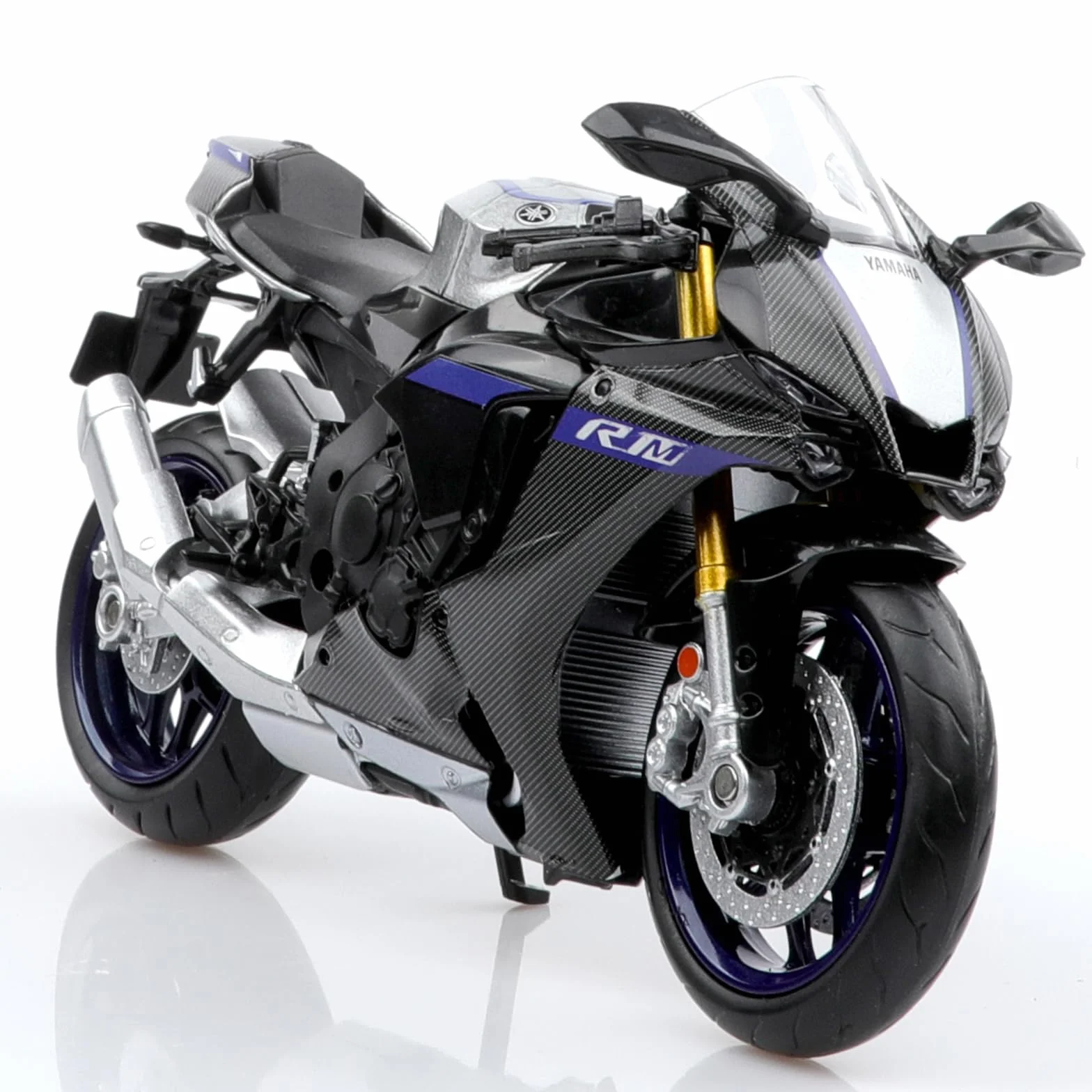 TOKAXI Yamaha YZF-R1M Diecast skala 1/12, zabawka motocyklowa, model motocykla Yamaha, zabawka motocyklowa R1, prezent dla chłopców i dziewczynek