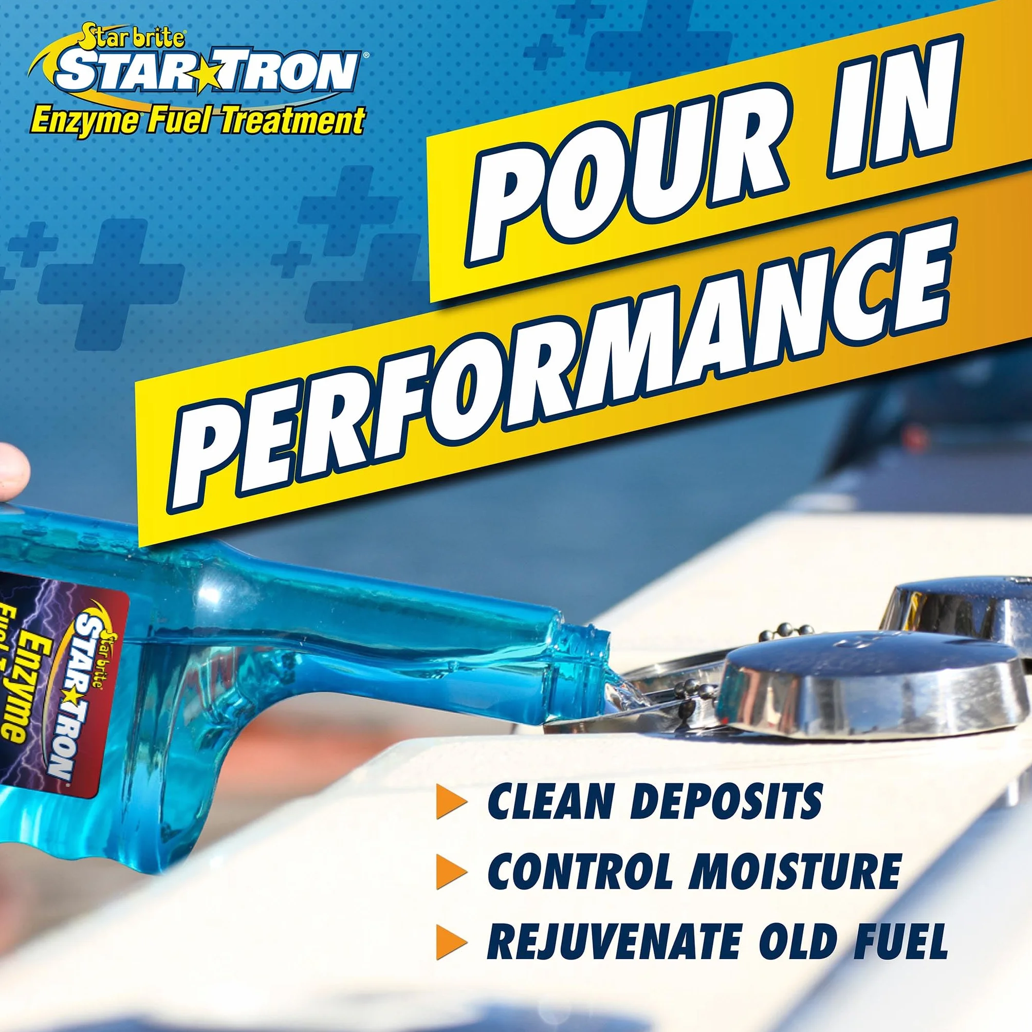 STAR BRITE Star Tron Enzyme Fuel Treatment Small Engine Formula 16 Fl Oz Treats 96 Gals Gas Additive