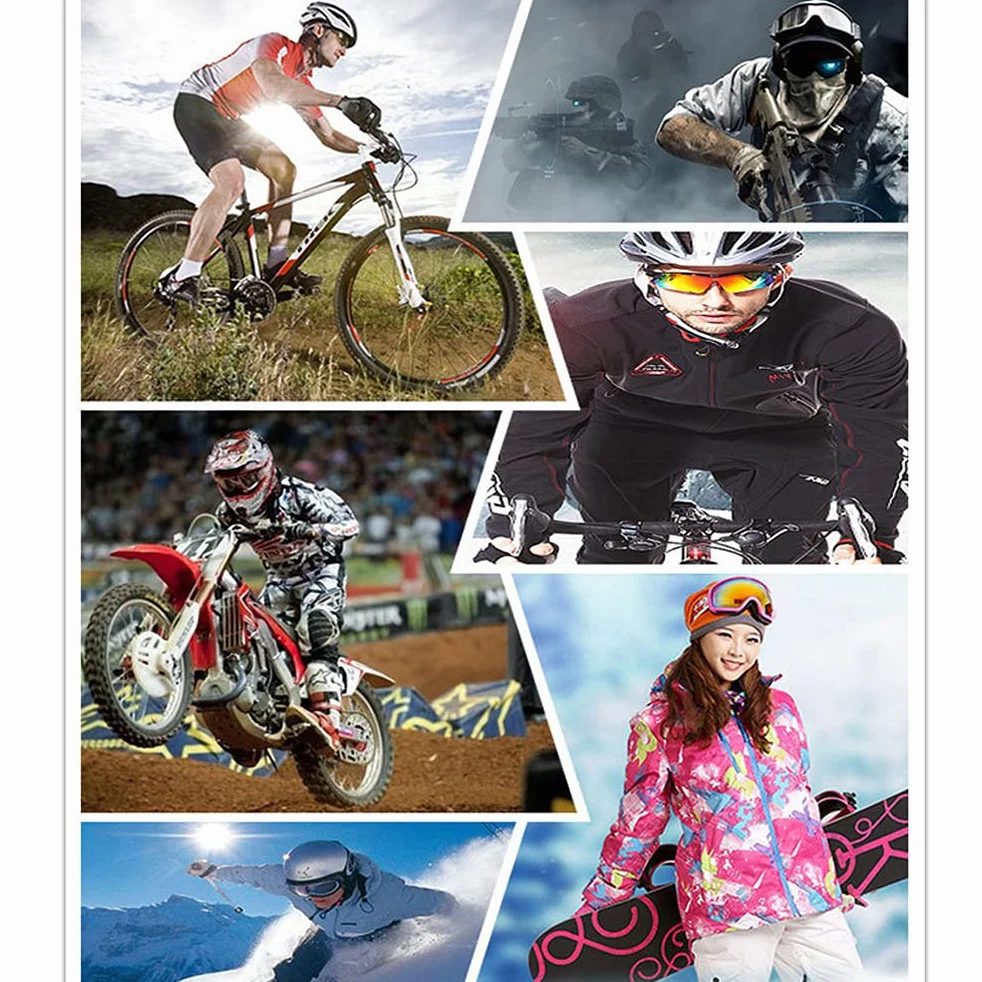 Gogle Motocyklowe ATV Motocross Ochrony UV Przeciwwiatrowe Pyłowe Okulary Narciarskie