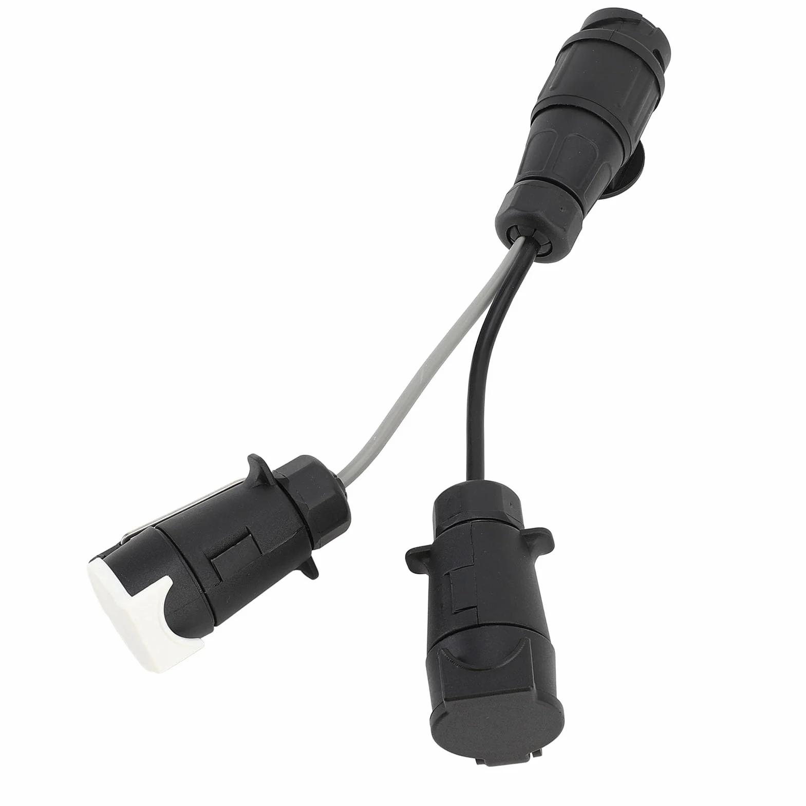 Adapter przyczepy 12 V podwójne gniazdo holownicze 7-pin 13-pin