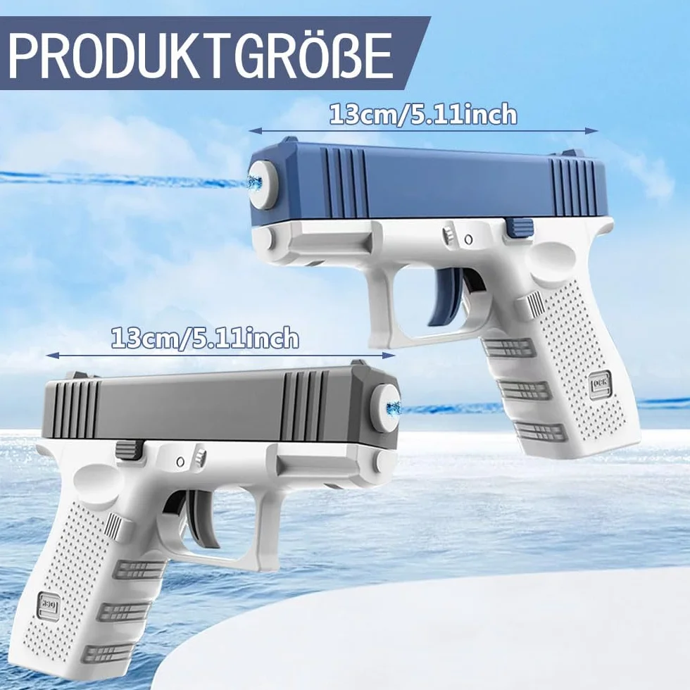 2 szt. Mini pistolet na wodę dla dzieci - plastikowa zabawka do basenu, plaży i walki z wodą na świeżym powietrzu (q1)