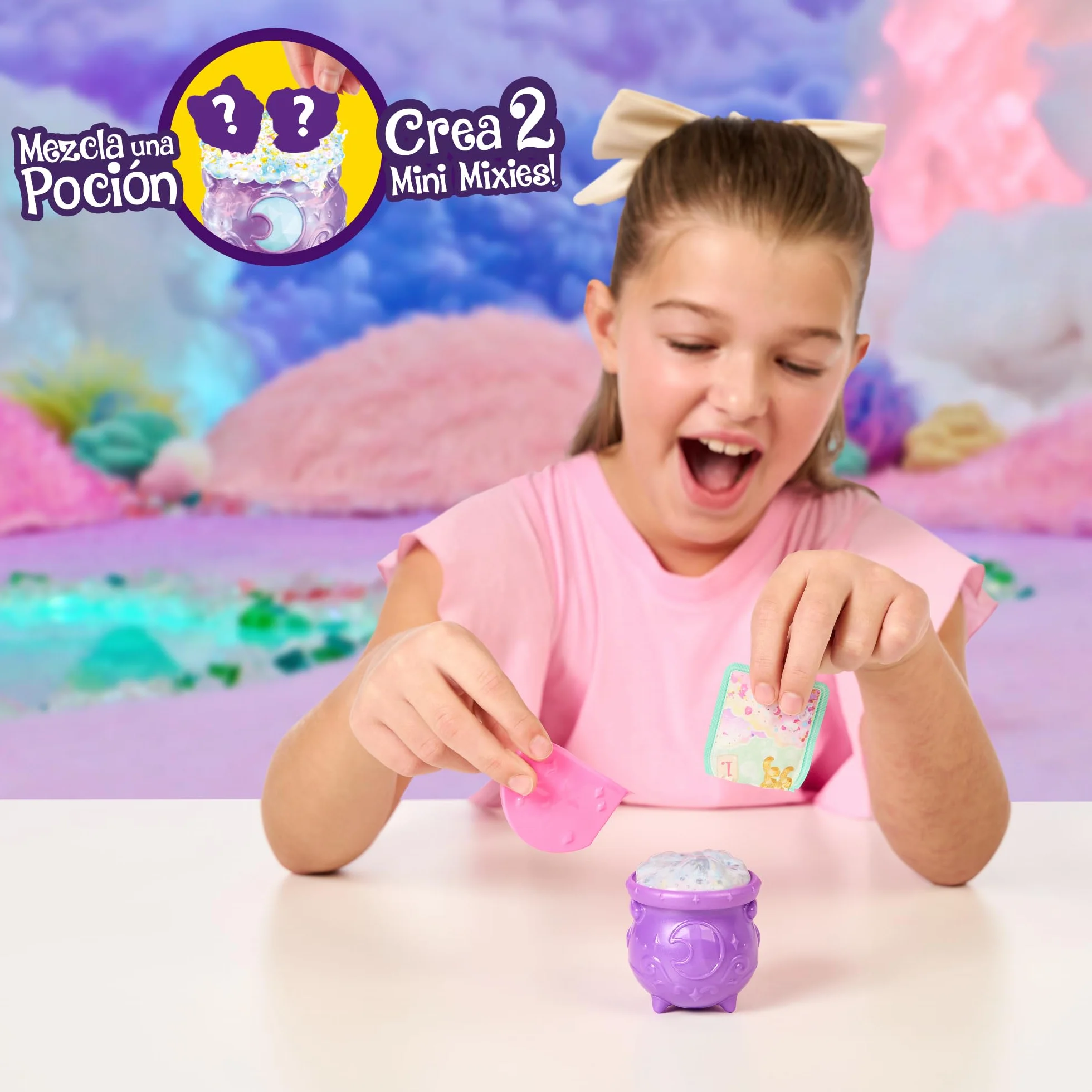 Magic Mixies - 4 Figurki Magic Minis, 90 Mikserów Podzielonych Na 5 Zestawów Kolekcjonerskich o Magicznych Umiejętnościach, 3 Lata+, Popularne, Rzadkie i Bardzo Rzadkie, Słynne