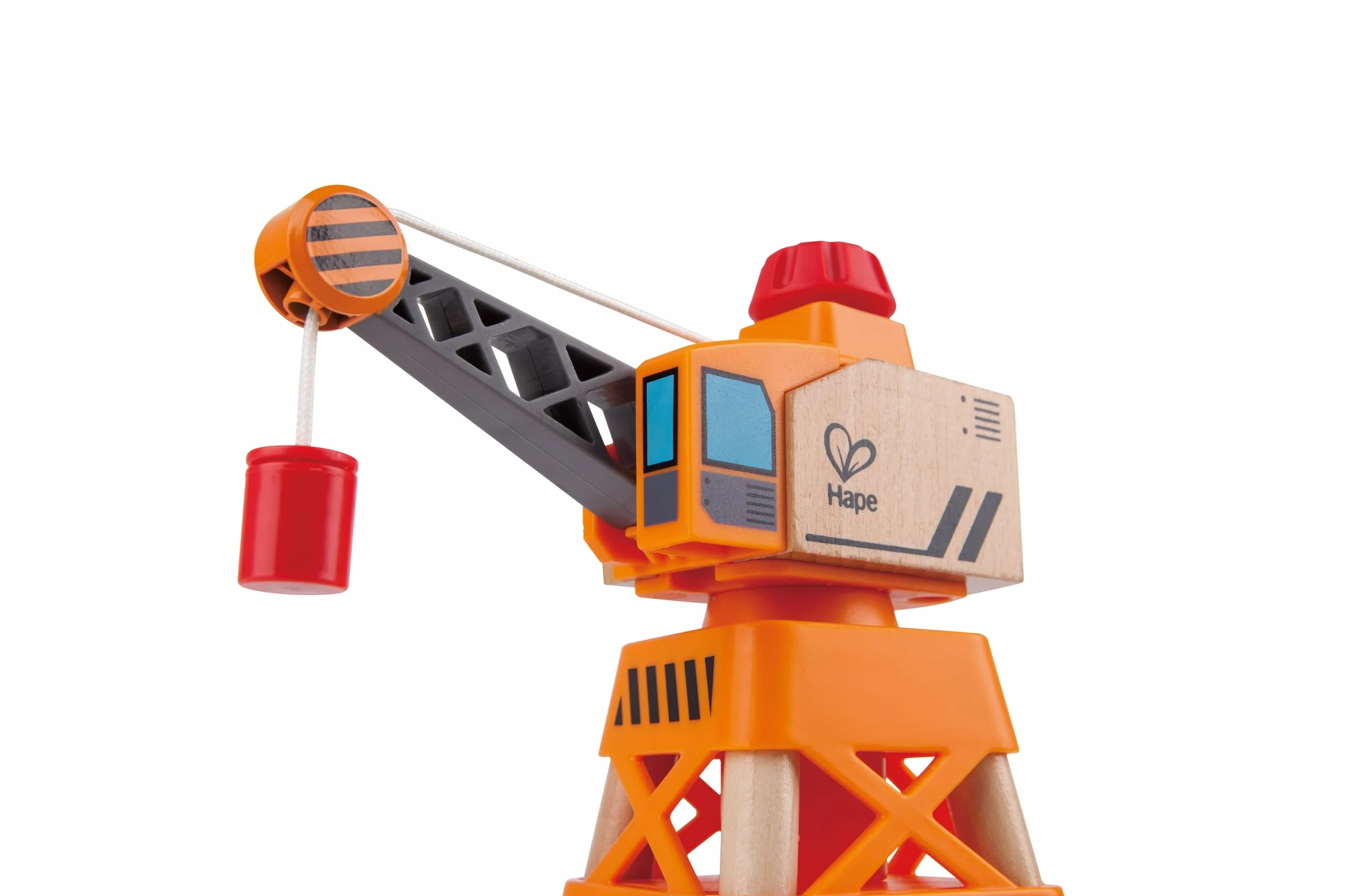 Hape E3715 Large Boom Crane - Wooden Train Track Accessories