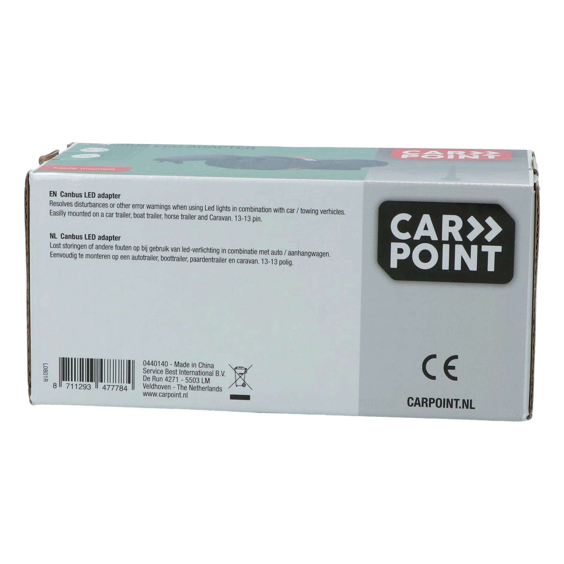 CARPOINT Wtyk do przyczepy, zaczep do holowania
