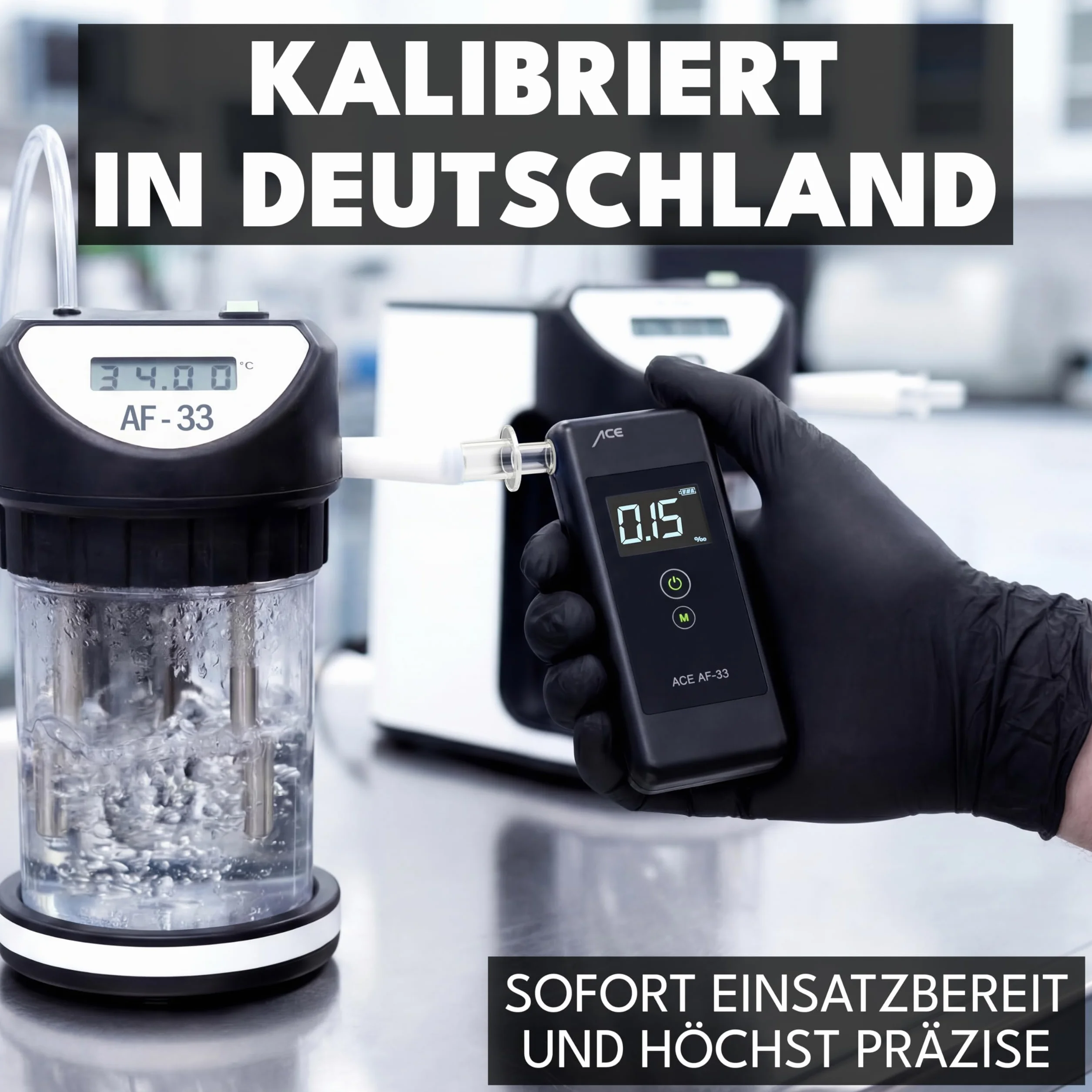 Alkomat ACE AF-33 - alkomat nr 1 według AUTO BILD (porównanie 2023) - policyjny tester alkoholu