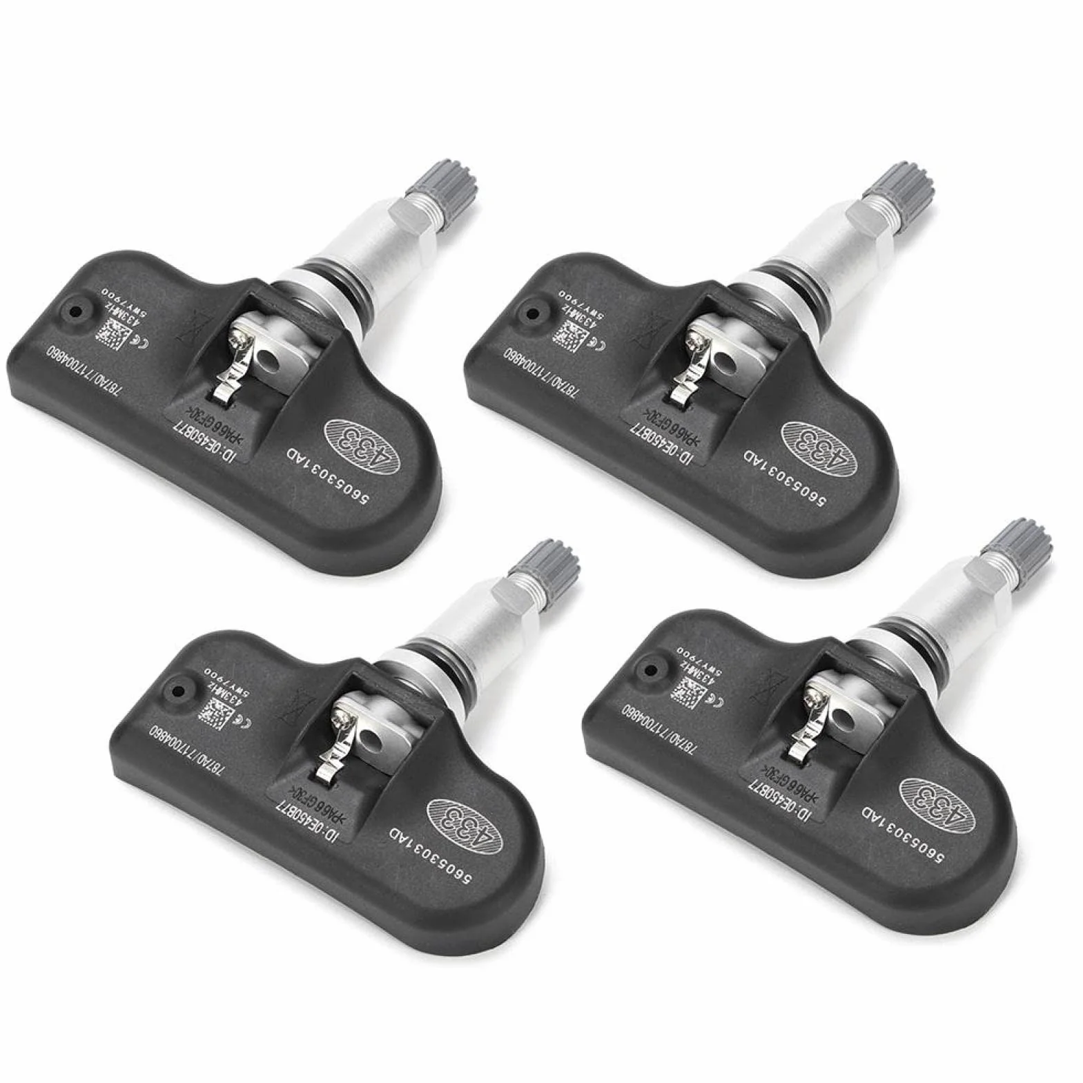 Czujnik TPMS, Fydun 4 Szt. Wymiana Czujnika Ciśnienia w Oponach 56053031AD System Monitorowania Ciśnienia Opon dla Sebringa dla Jounrey dla Kompasu
