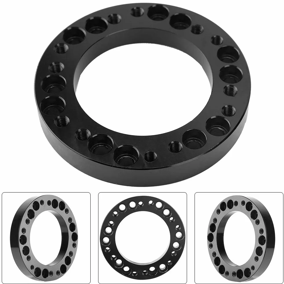 Steering Wheel Spacer, Universal 12.5mm Universal Car Steering Wheel Hub Hub Racing Spacer Pad Adapter Kit
