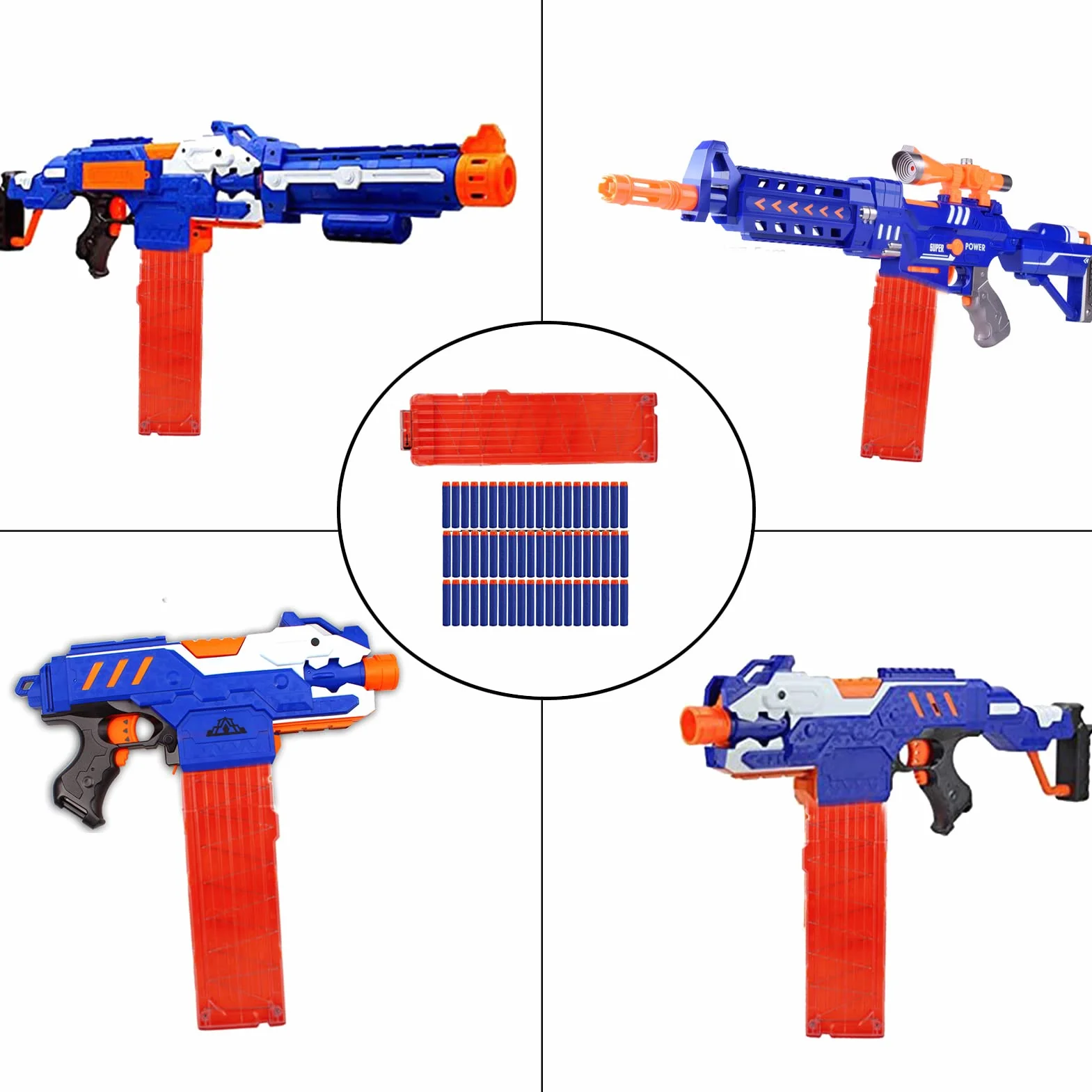 1 szt. Nerf Soft Bullet Gun akcesoria kompatybilne z czasopismami z klipsem, 18 sztuk, szybkozłączka, 60 szt., 7,2 cm, Eva Elite, pusta głowa, zabawka