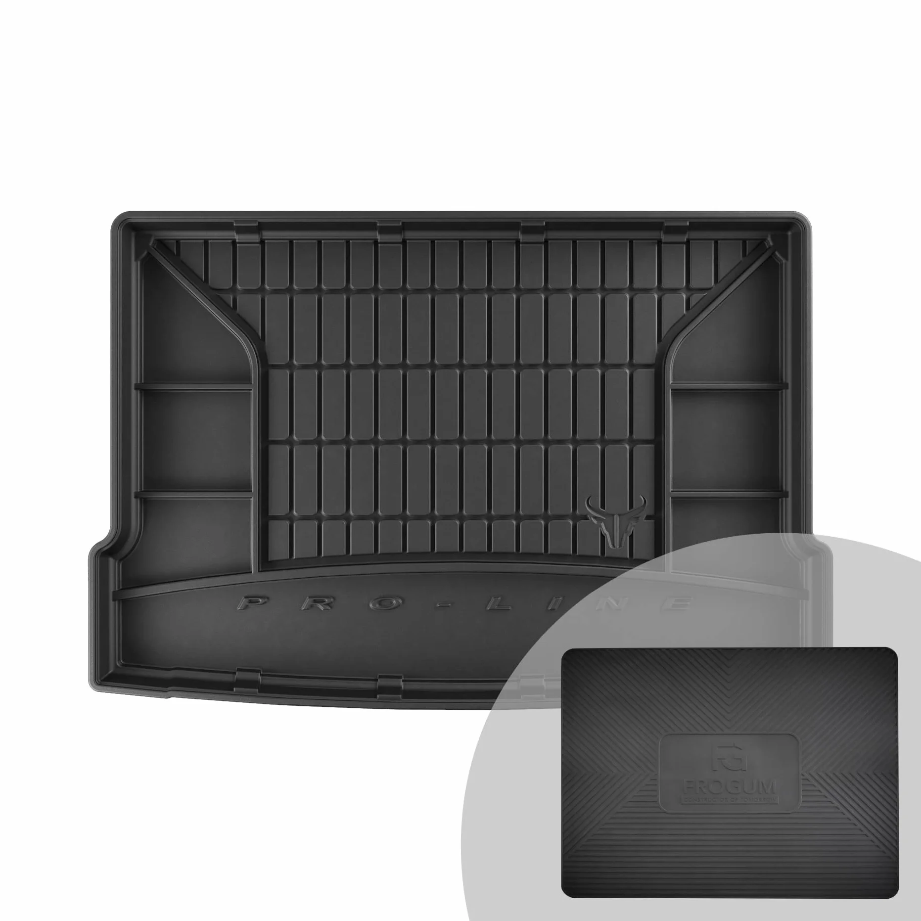 FROGUM ProLine 3D gumowa ekskluzywna mata do bagażnika dopasowana do BMW Seria 1 F40 od 2019 | Wygodny organizer | Najwyższe ranty