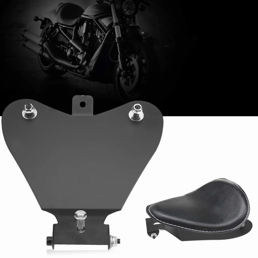 Płyta podstawowa do siedzenia motocykla Stalowa czarna Chopper Bobber Custom