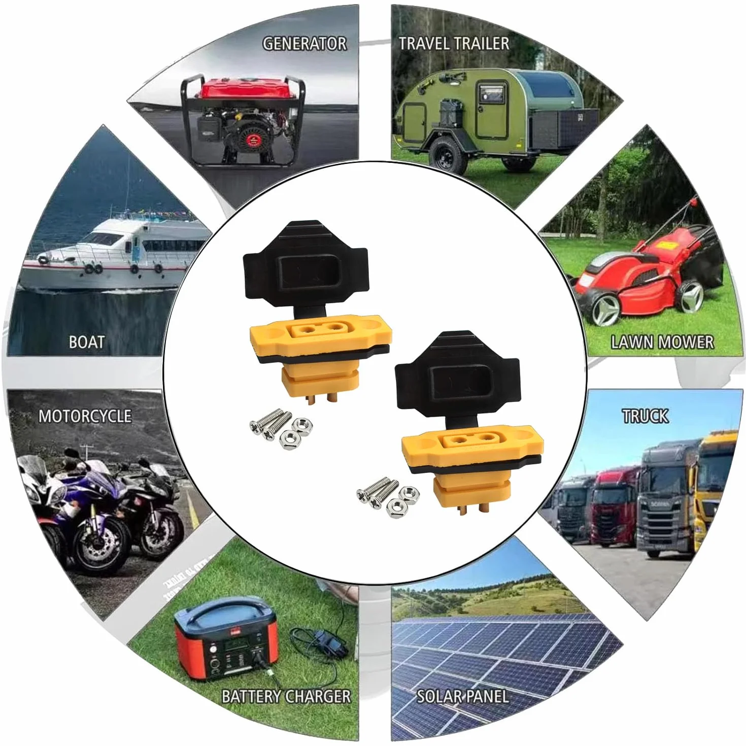 RUNCCI-YUN 10 par XT60E-F XT60h XT60 wysokowydajnych męskich wtyczek kablowych z gumową nasadką, śruby zabezpieczone przed wodą do akumulatora Lipo XT60
