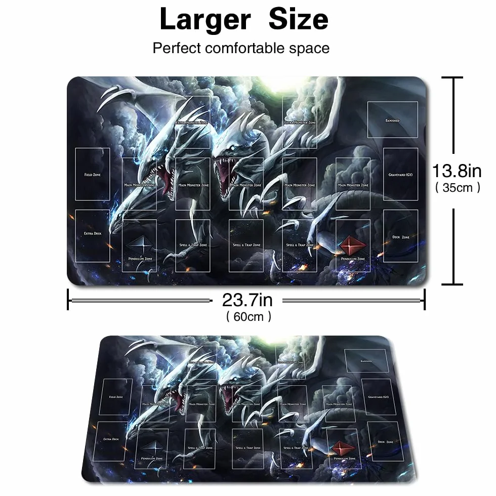 Four leaves Gry planszowe TCG Game Pad Darmowa torba ze strefą kart Ygo Card Game Table Pad Rozmiar 60x35cm Podkładka pod mysz kompatybilna z MTG TCG