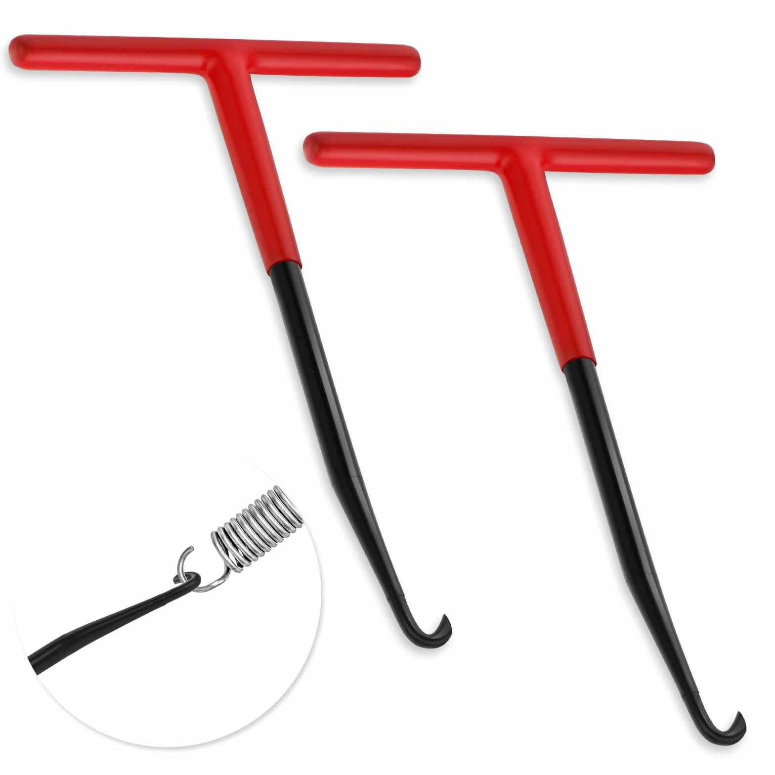 Haki do rury wydechowej motocyklowej sprężynowe metalowe z powłoką gumową 16 x 8 cm 2 sztuki