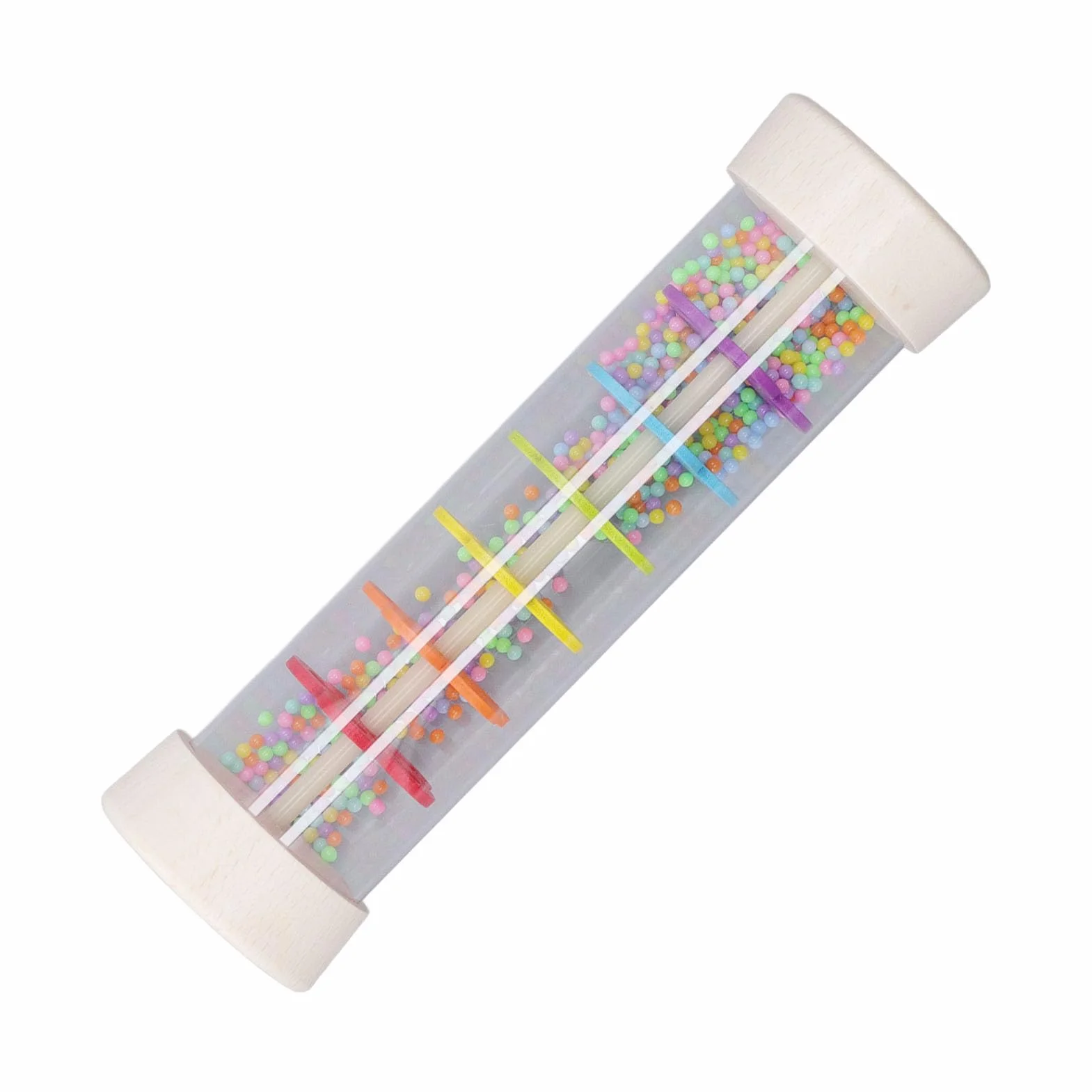 Baby Rainmaker, Mini Rain Stick Shaker Zabawka Kolorowa Edukacja Muzyczna Rain Stick Shaker dla Małych Dzieci (L)