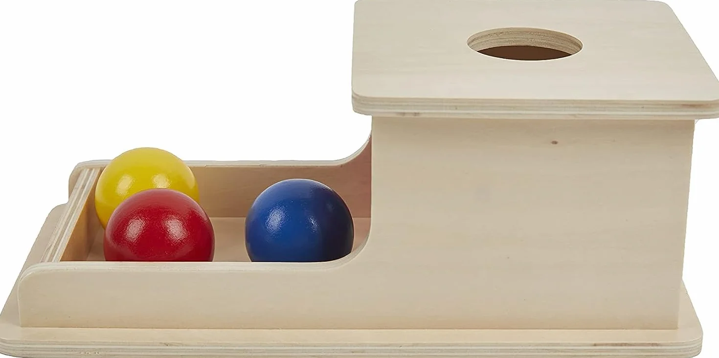 YAANI Jumbo Object Permanence Box – zabawki Montessori dla niemowląt w wieku 6-12 miesięcy, sensoryczne zabawki dla niemowląt w wieku 6 miesięcy, zabawki dla małych dzieci w wieku 1 roku, zabawki