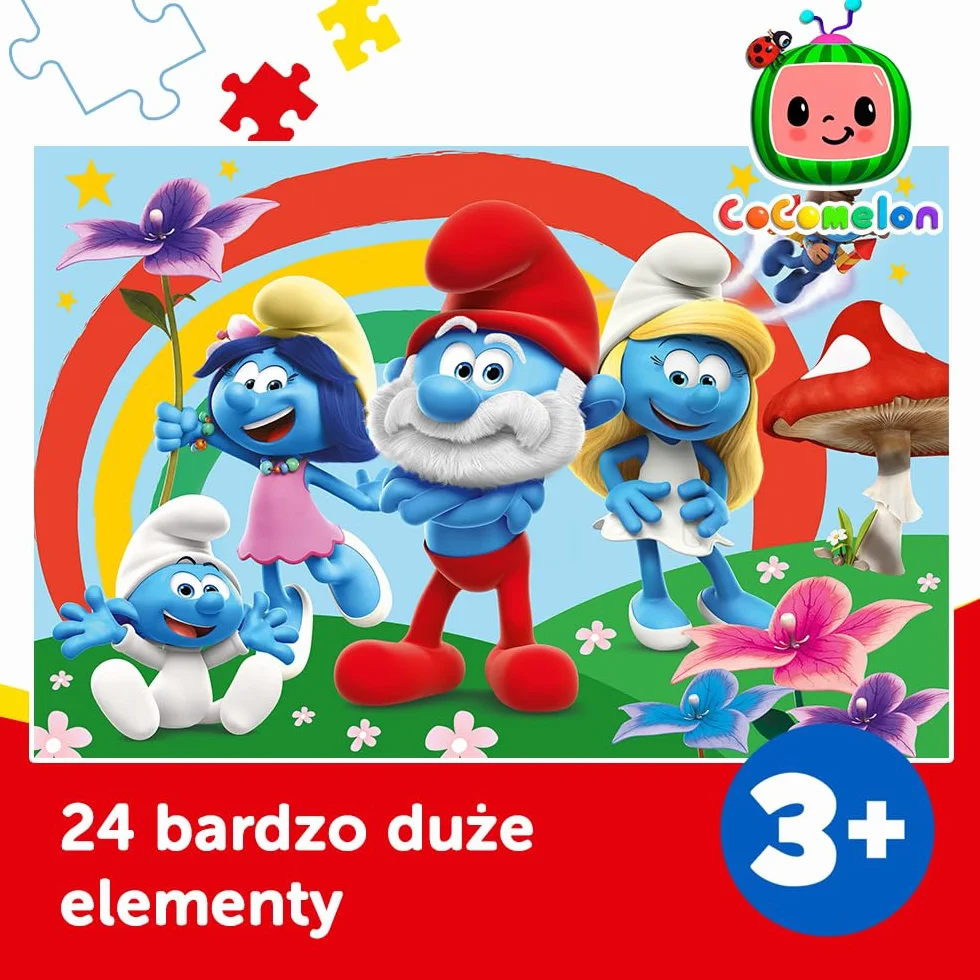 Puzzle 24 maxi Smerfny dzień TREFL