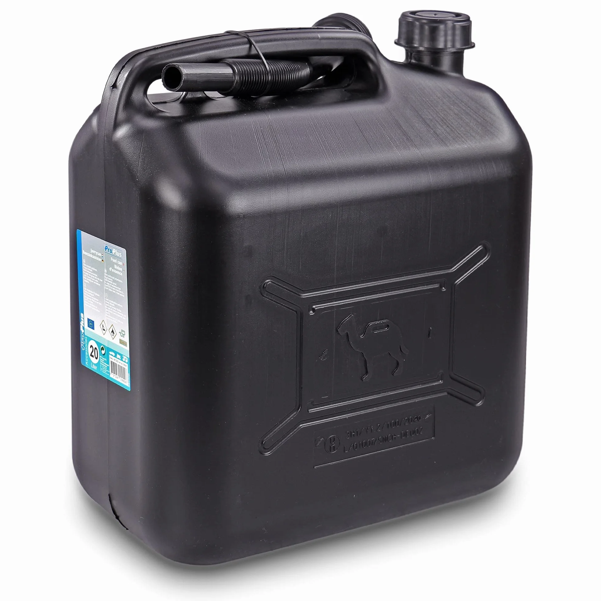 ProPlus Kanister na benzynę 20 l tworzywo sztuczne czarny atest ONZ