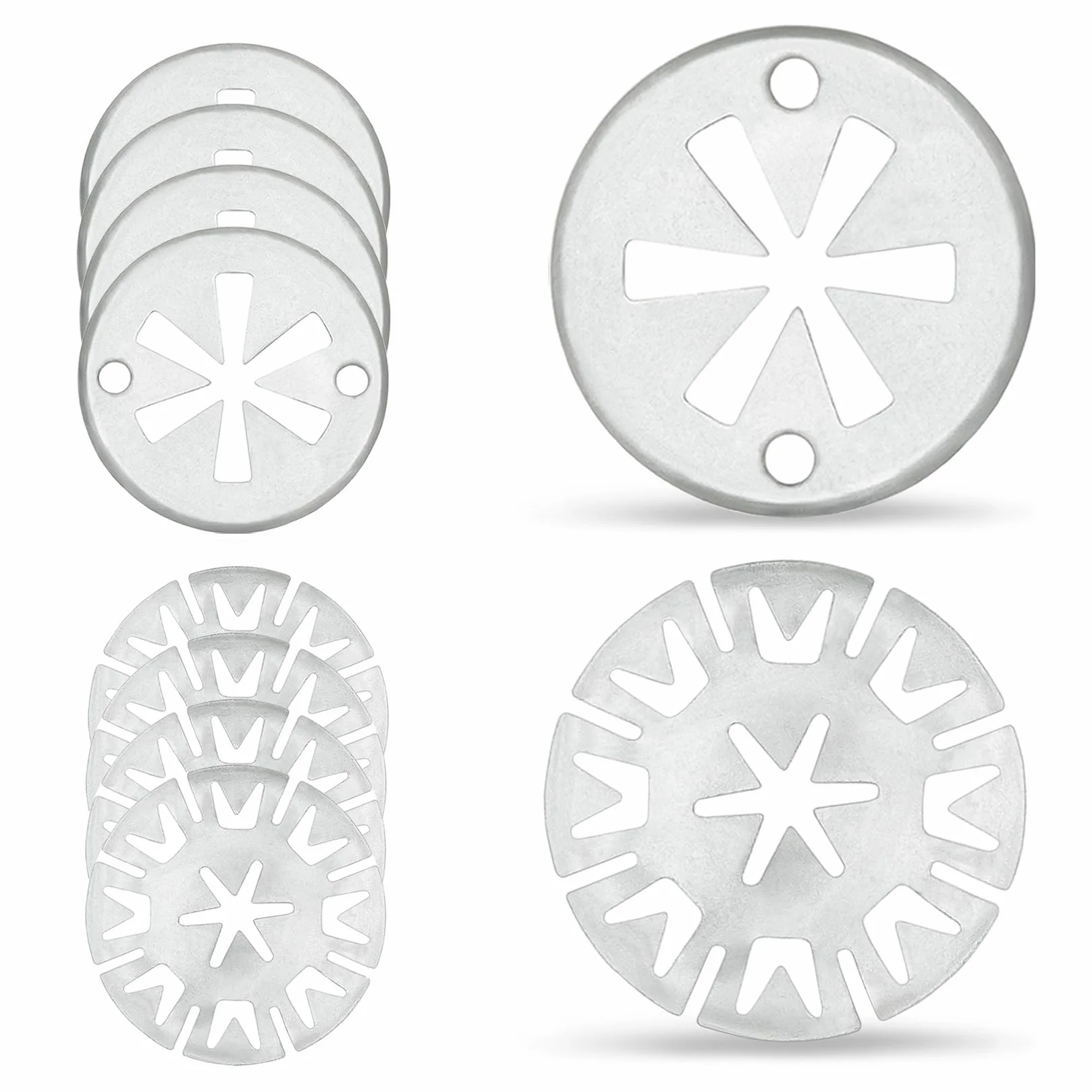 Blechy ochronne przed ciepłem - 10 sztuk - 30mm - Montaż Plug & Play, osłony wydechowe, mocowanie, blachy ochronne, zaciskane blachy ochronne, zabezpieczenia blachy ochronnej dla Audi, dla VW, dla