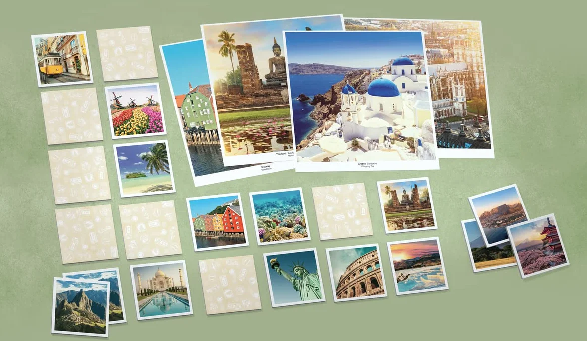 Collector's memory® Schönste Reiseziele - Gesellschaftsspiel & Brettspiel ab 6 Jahre