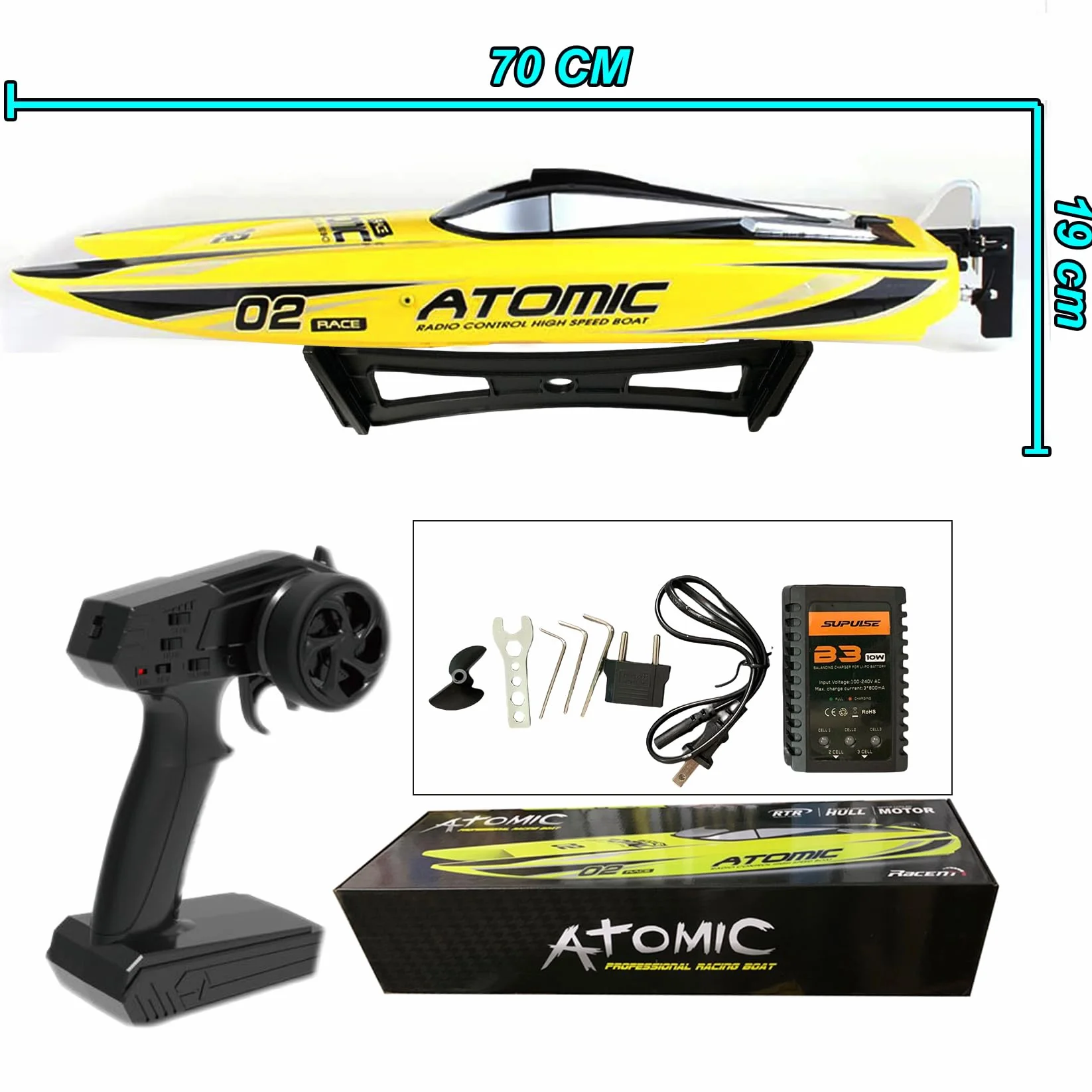 70 cm RTR duża bezszczotkowa zdalnie sterowana łódź góra 50-65 km/h 4CH 3CH RC żaglówka ze sponsorowanymi 20-punktami na basenie Big Lake Sea Electric Rc Racing Watercraft (3CH 65 km/h)