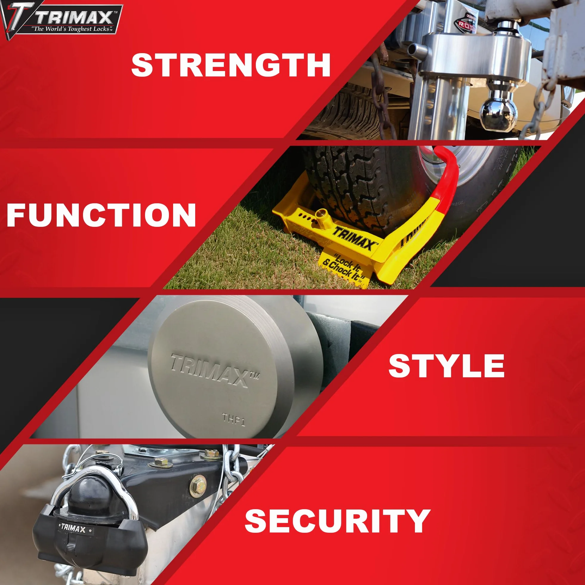 Trimax UMAX100 Uniwersalny zamek łączący czarny