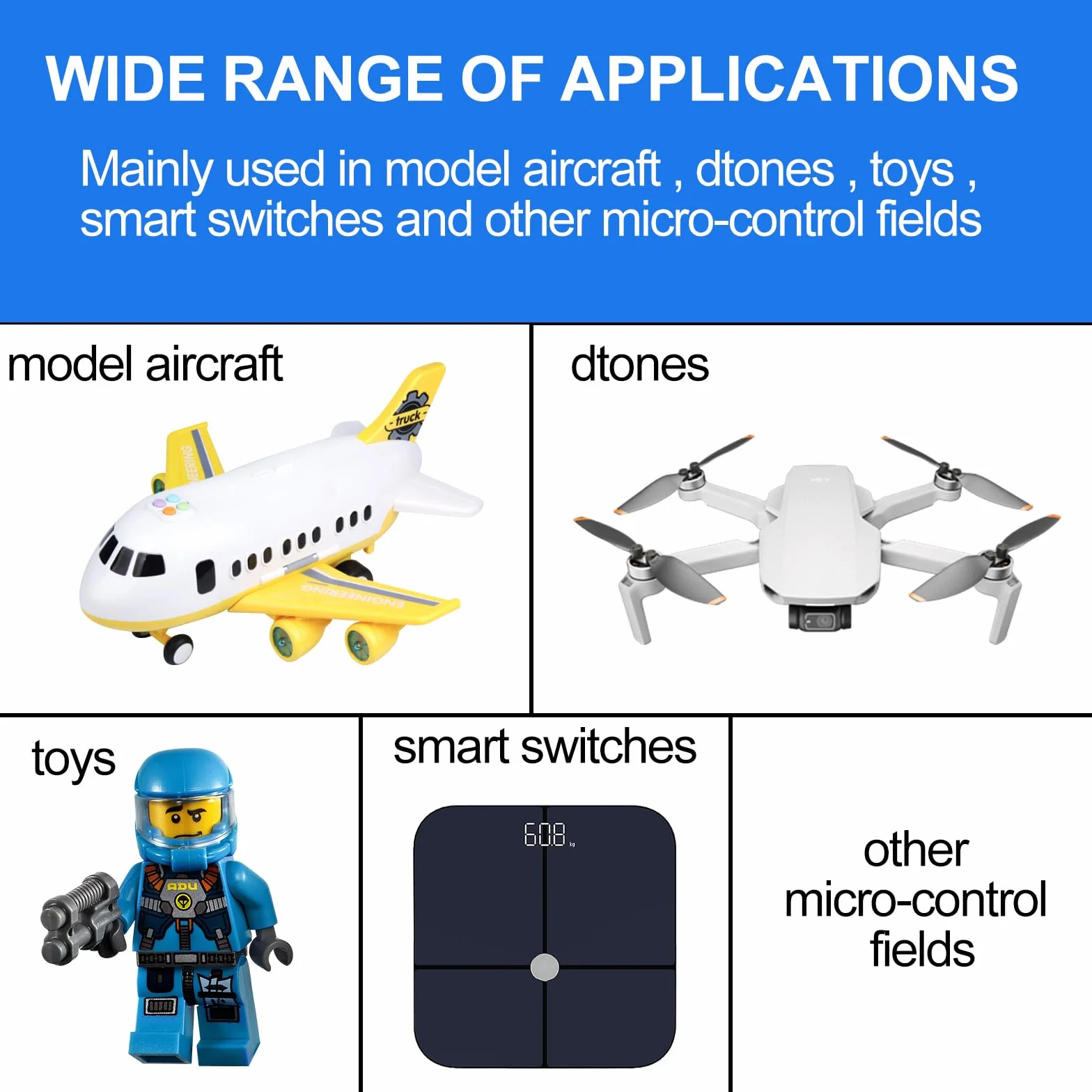 Queta 10 Psc SG90 Micro Servo Motor 9G do RC Airplane Robot Helicopter Airplane Remote Control